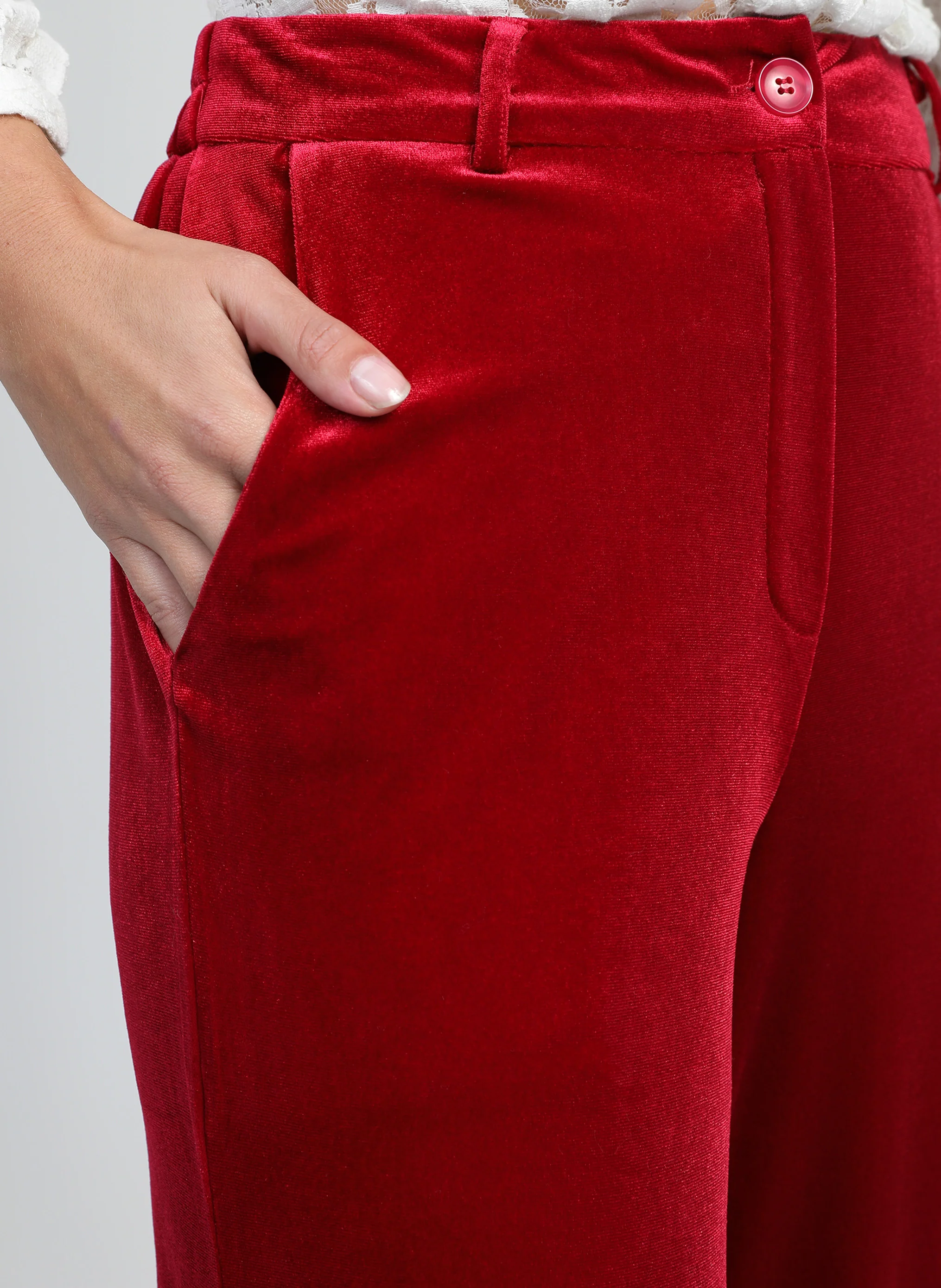 PANTALON PONTALENE rouge - Image 5