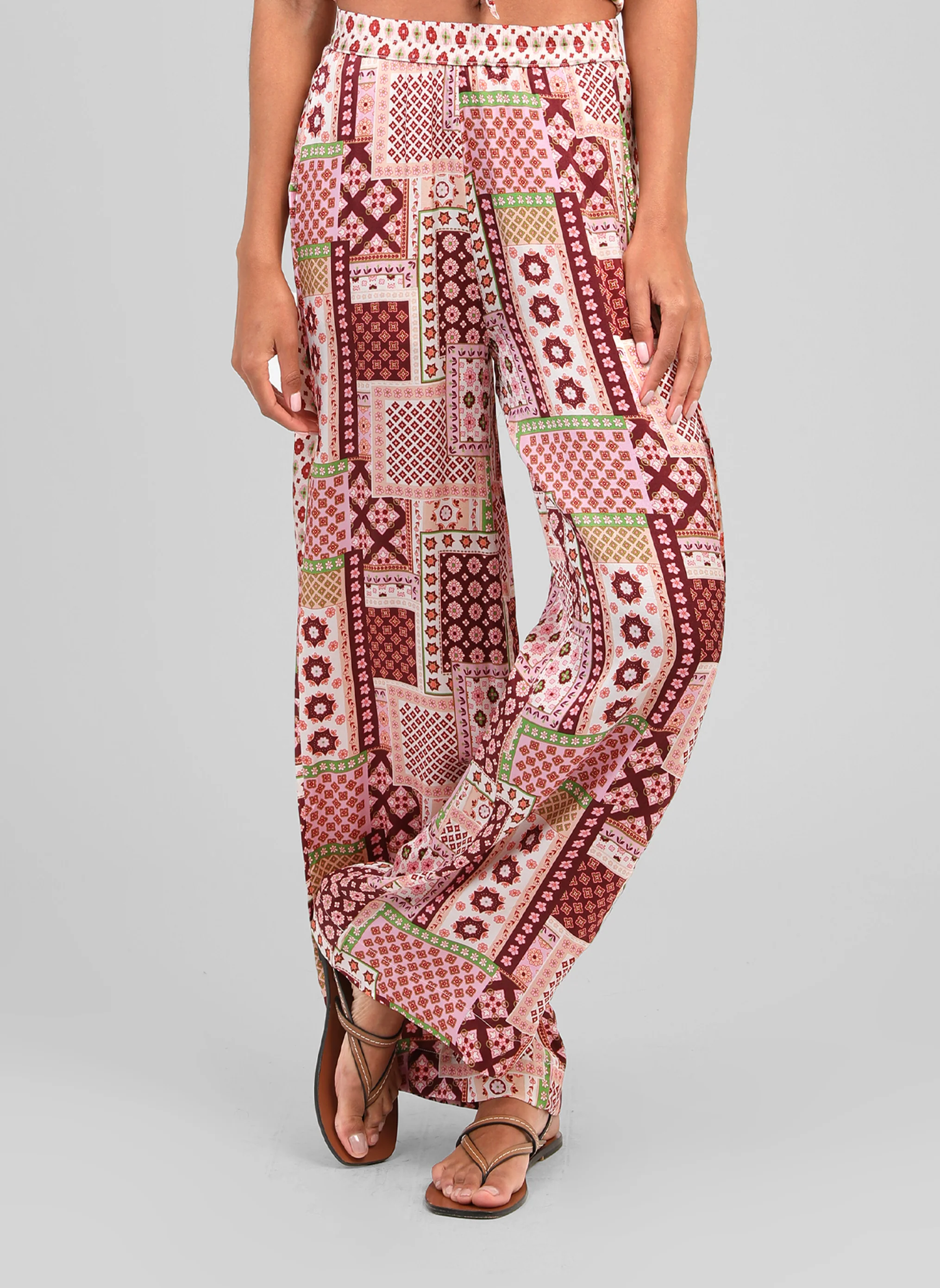 PANTALON PRESLEY patchila bordeaux - Image 3
