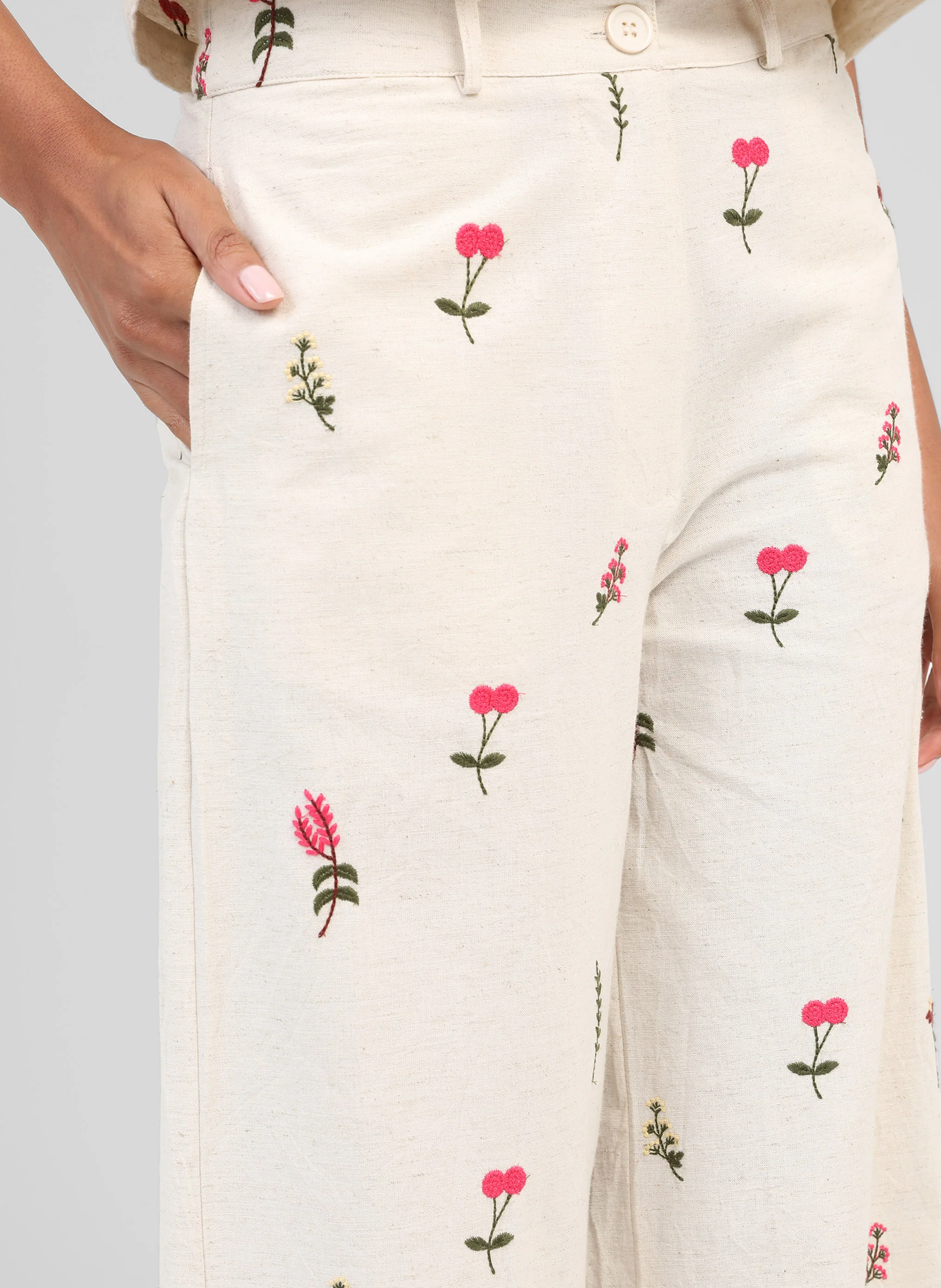 PANTALON RAIPONCE ecru - Image 2