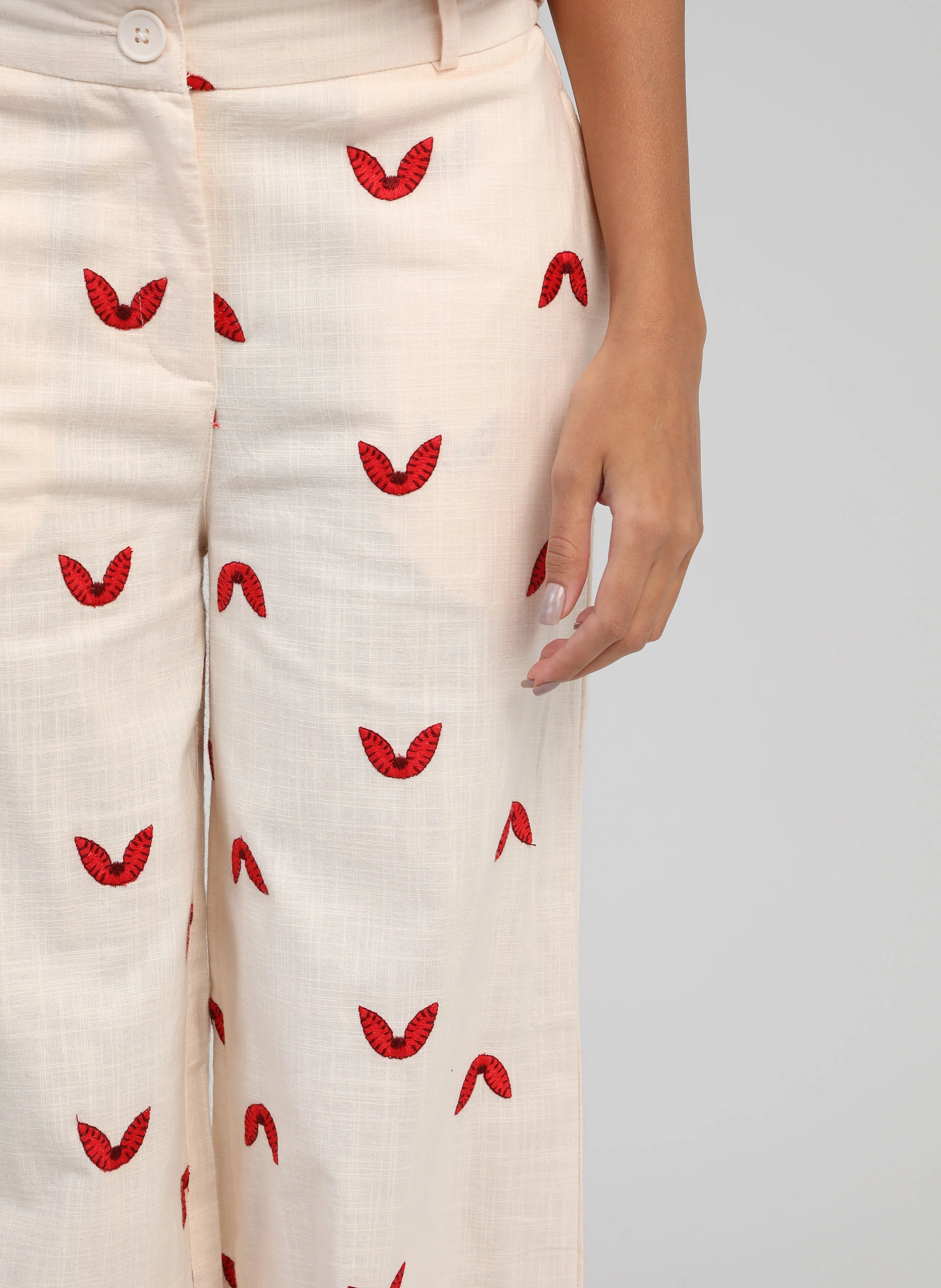 PANTALON ROMILA ecru - Image 2