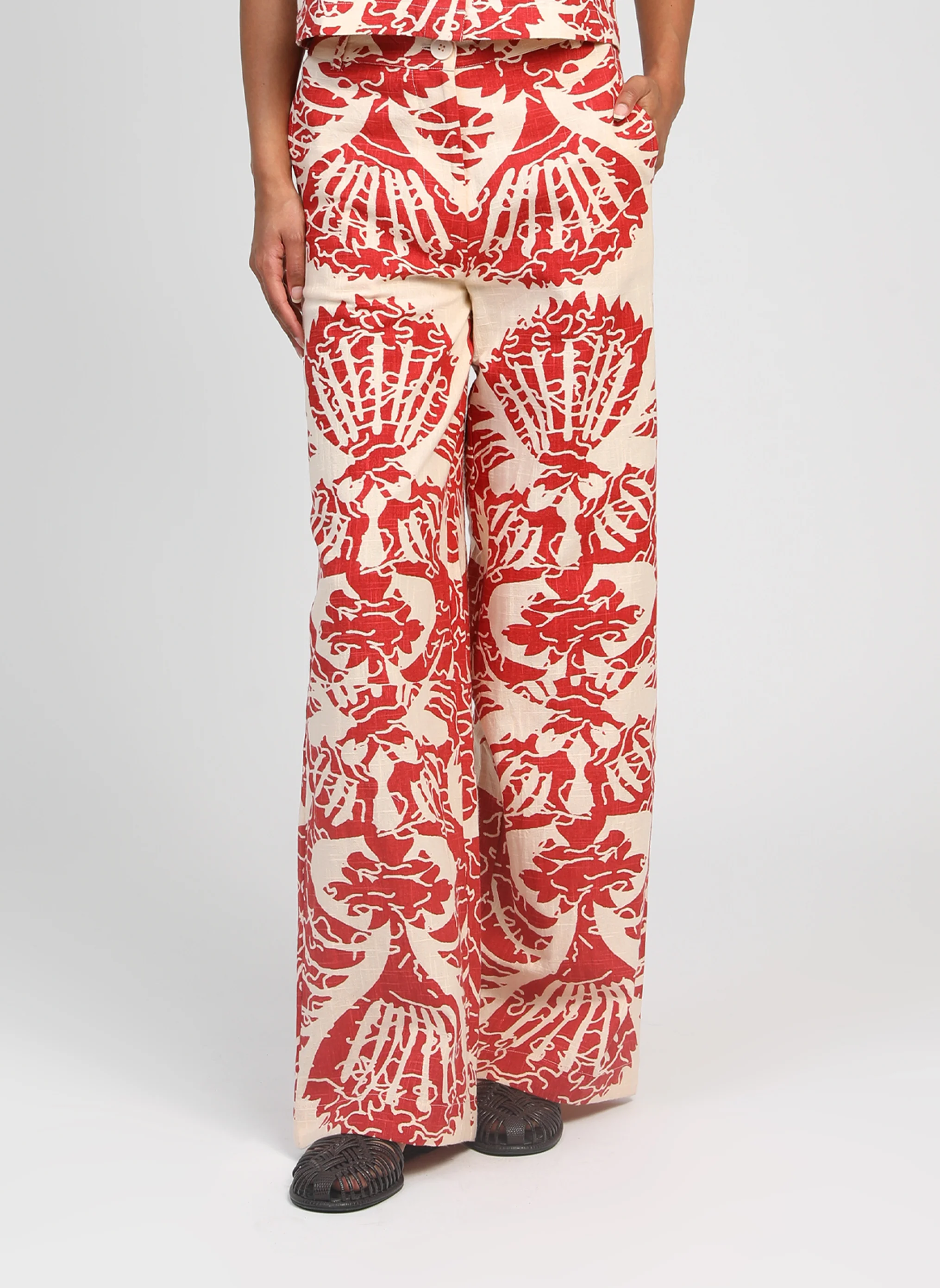 PANTALON ROSSINI adeline rouge - Image 3