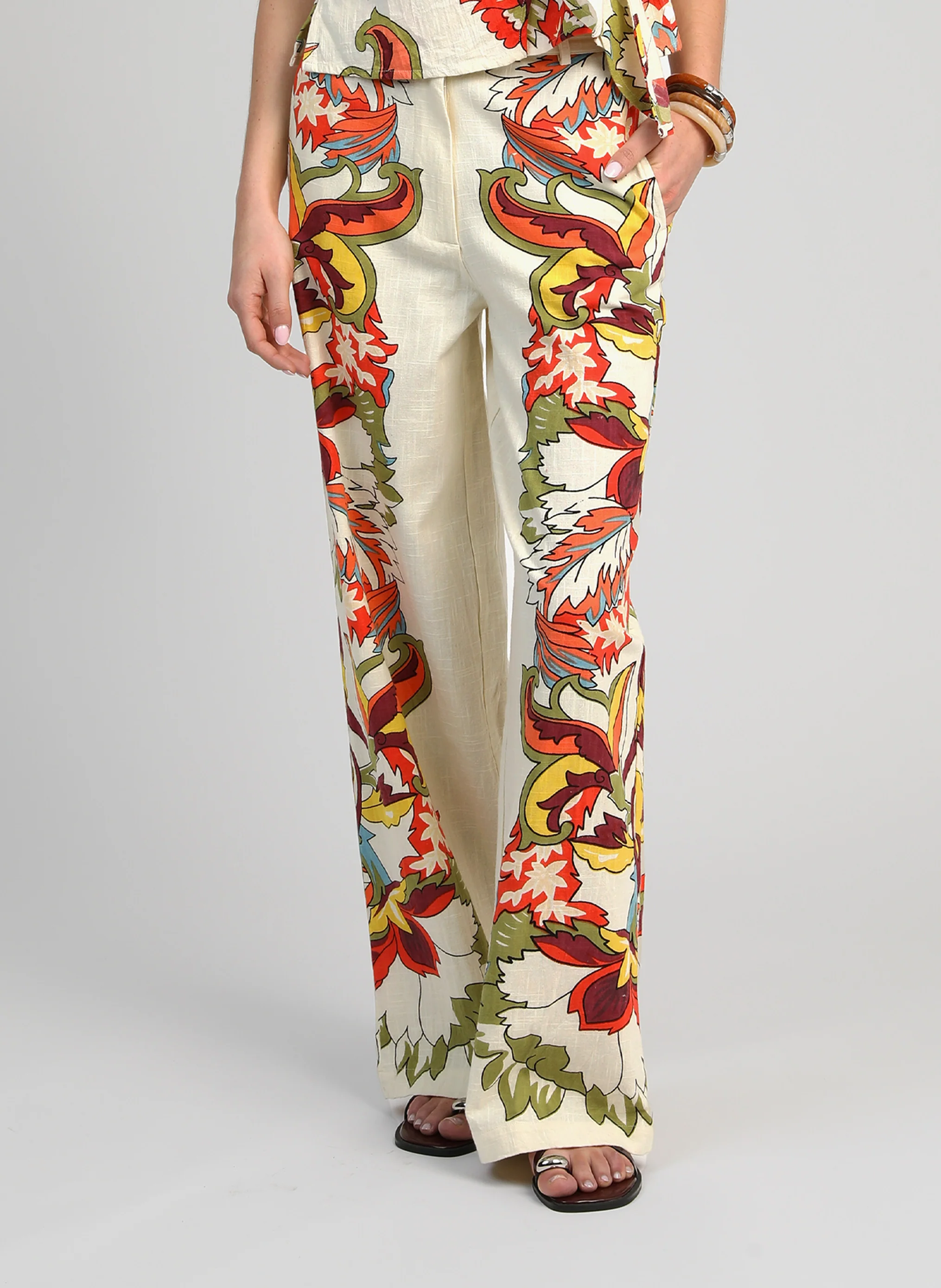 PANTALON ROSSINI pachama ecru - Image 2