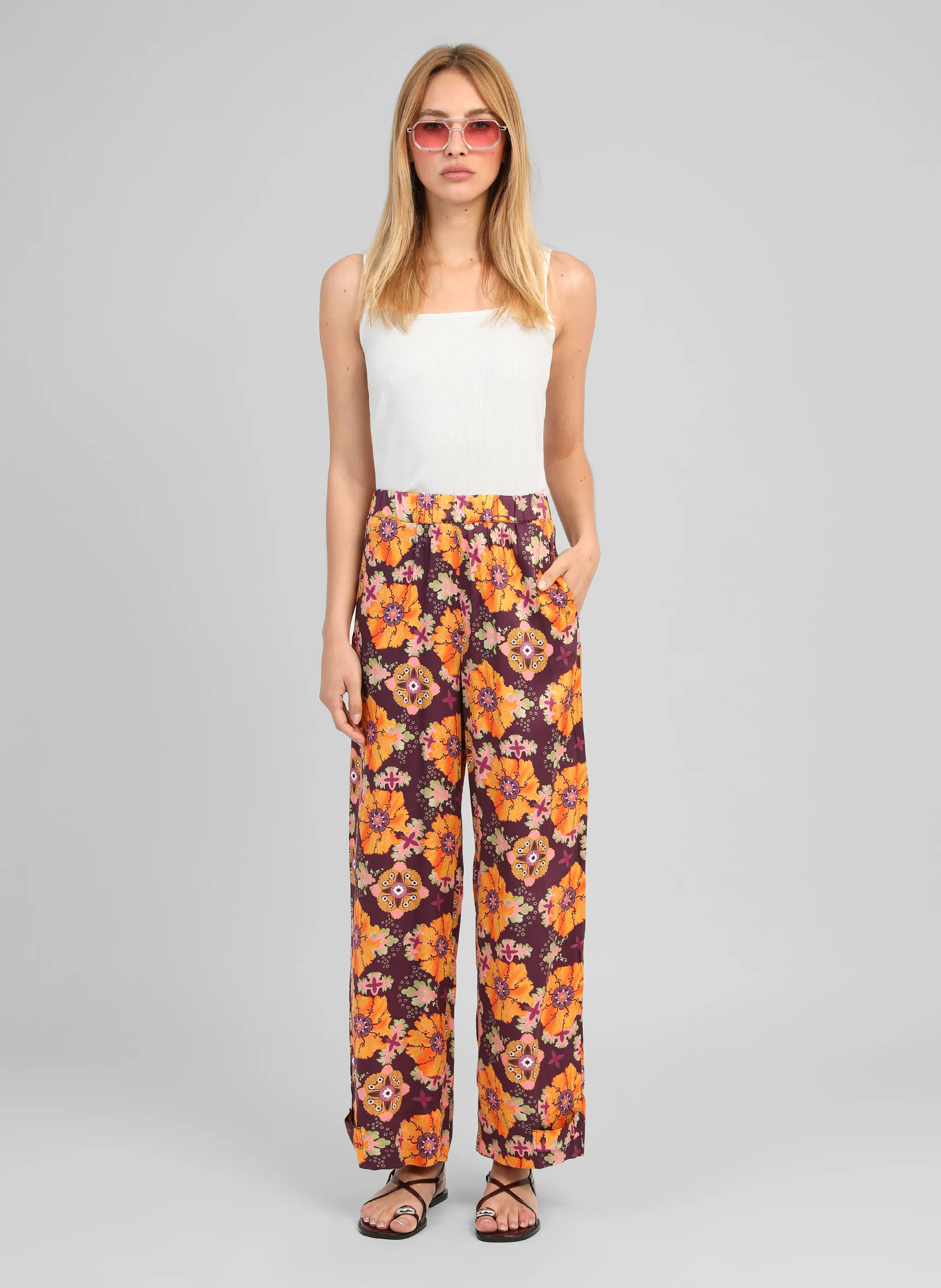 PANTALON ROZENA mandalia violine