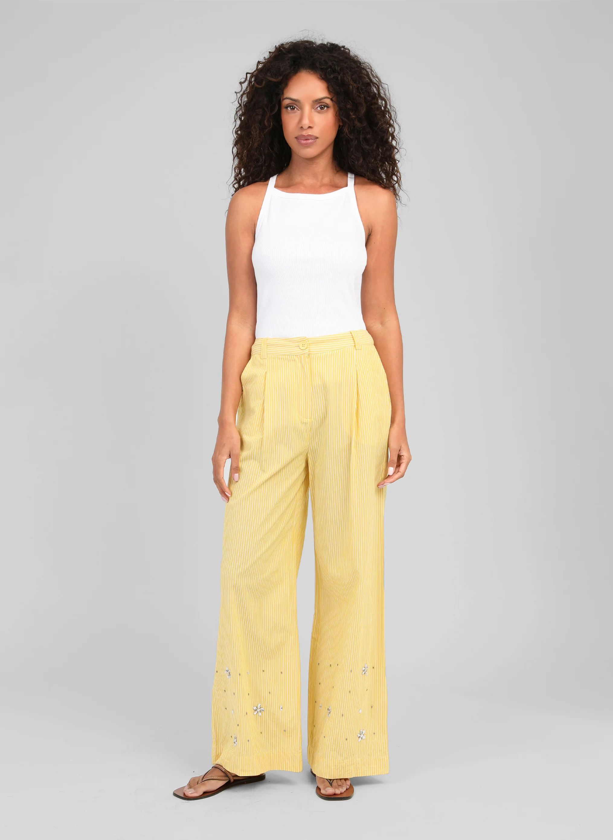 PANTALON RYLANA jaune