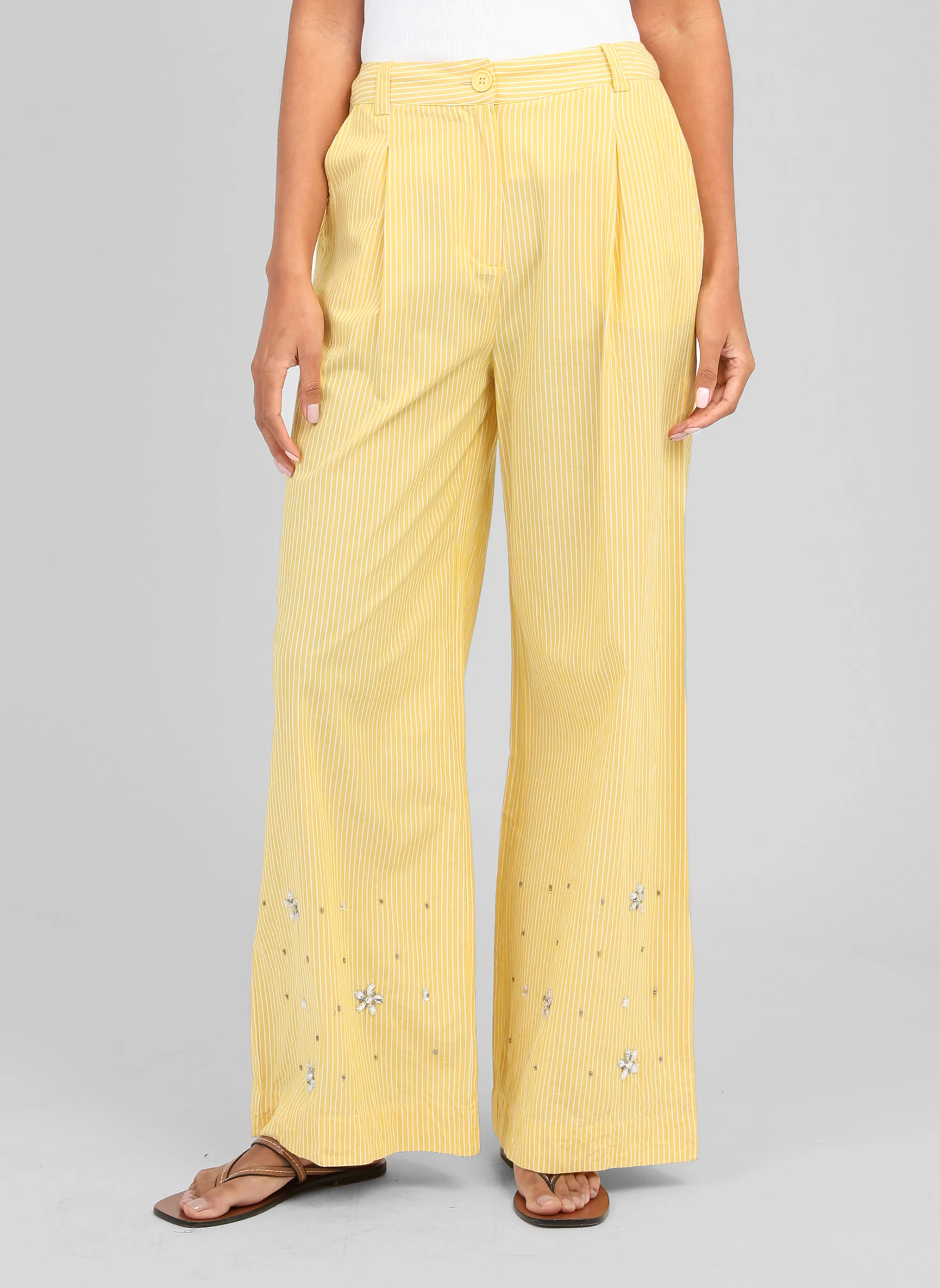 PANTALON RYLANA jaune - Image 2