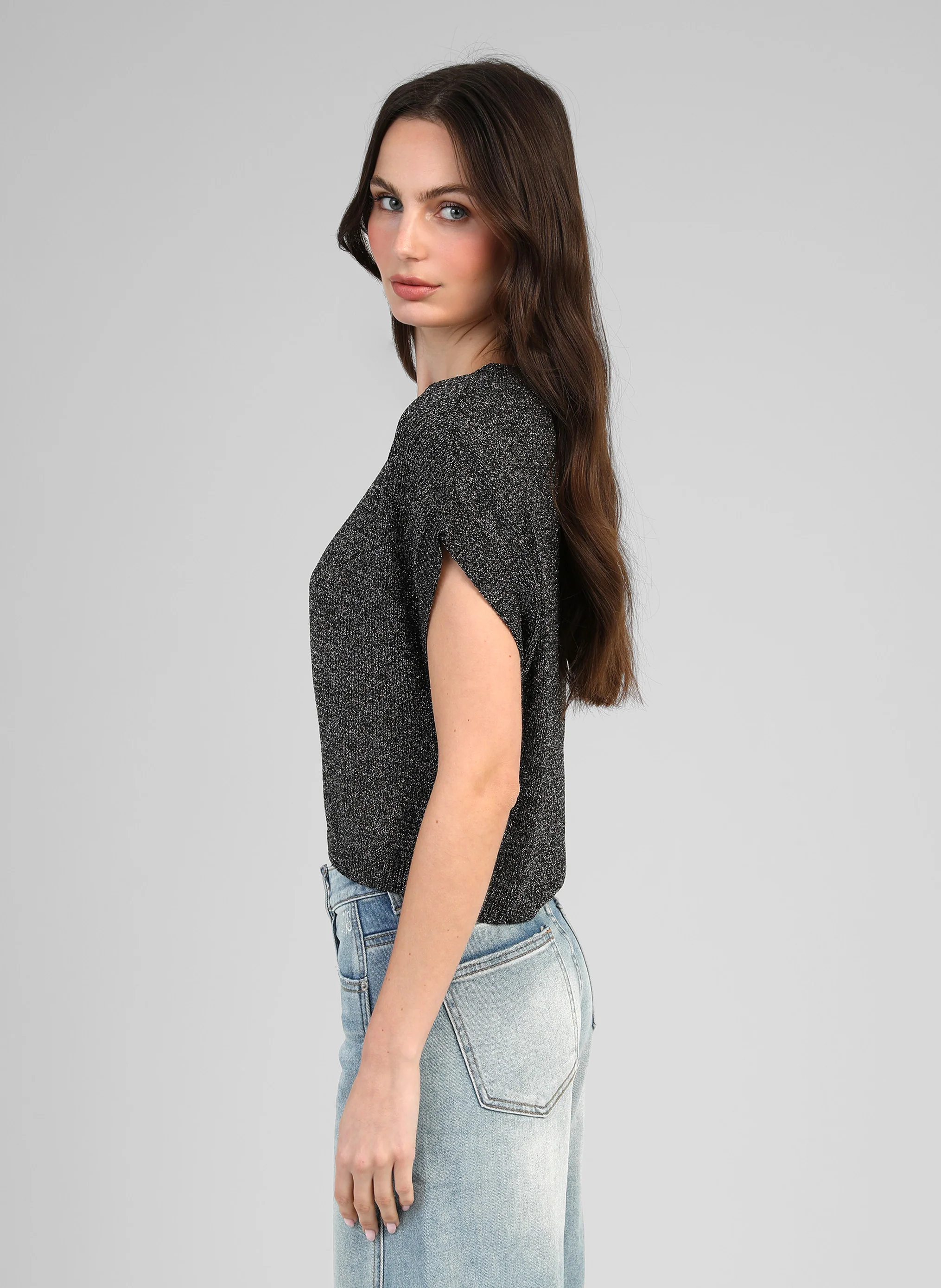 PULL LAMELBA noir chine - Image 3