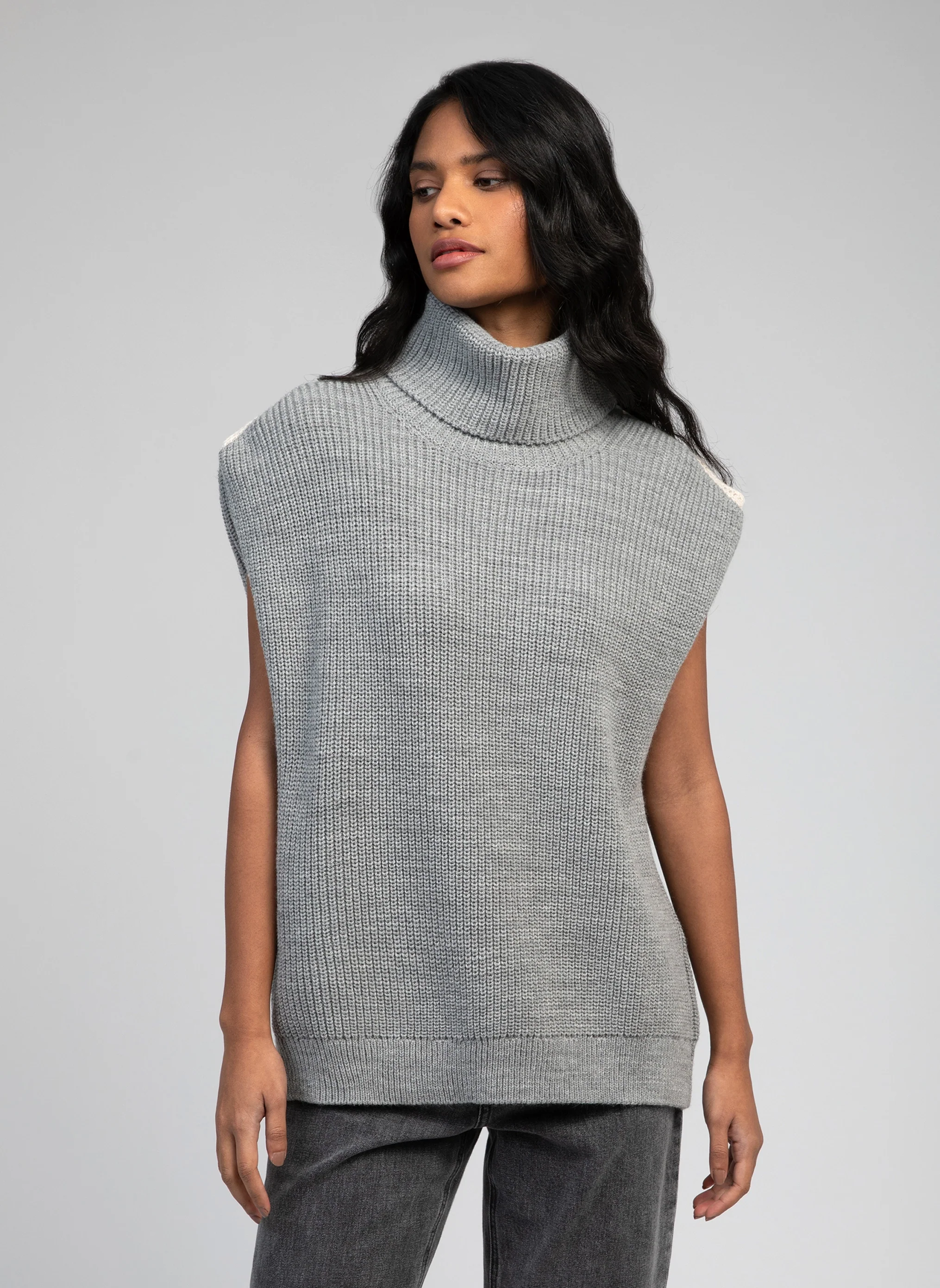 PULL LARIANA gris chine