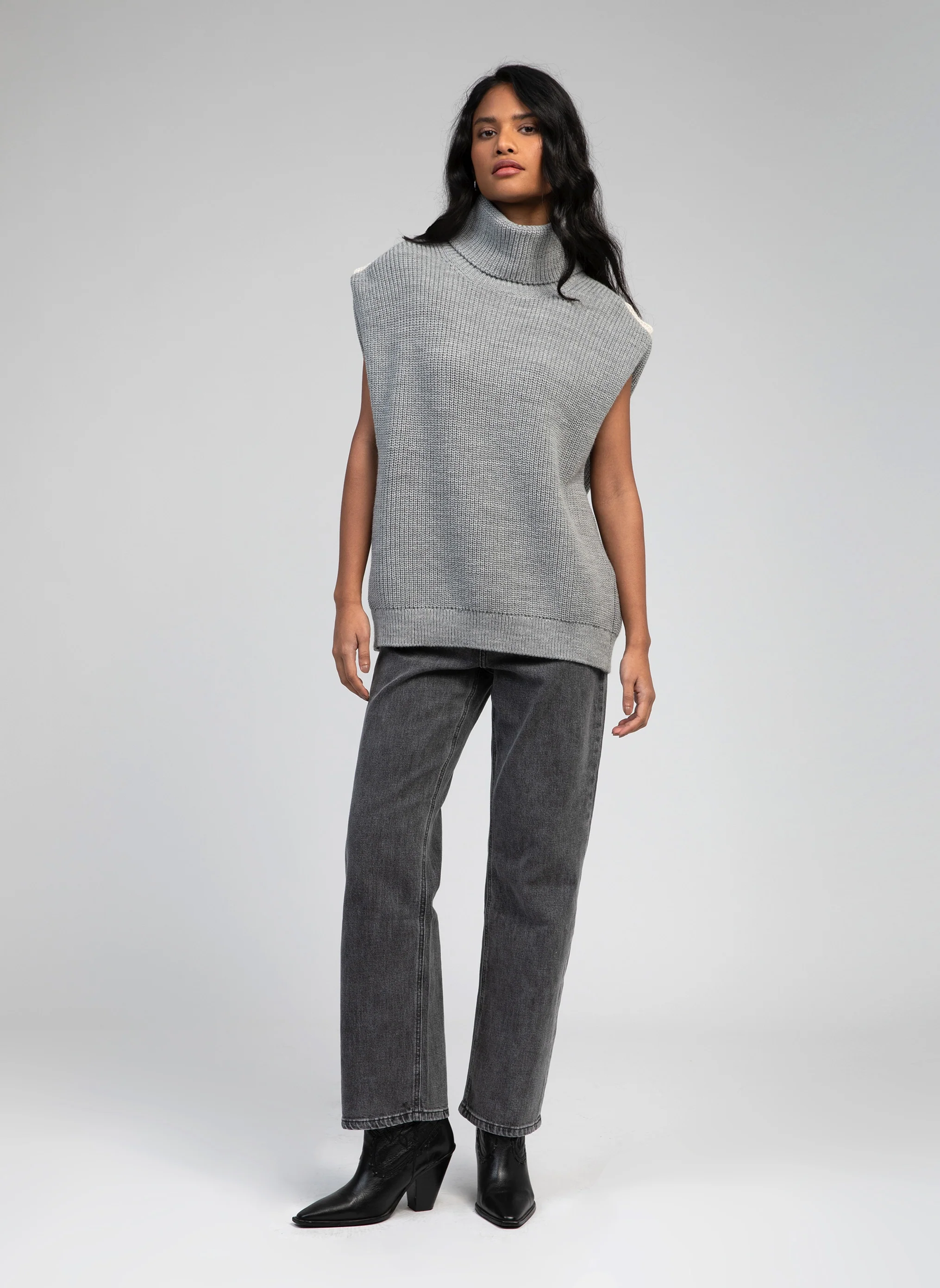 PULL LARIANA gris chine - Image 2