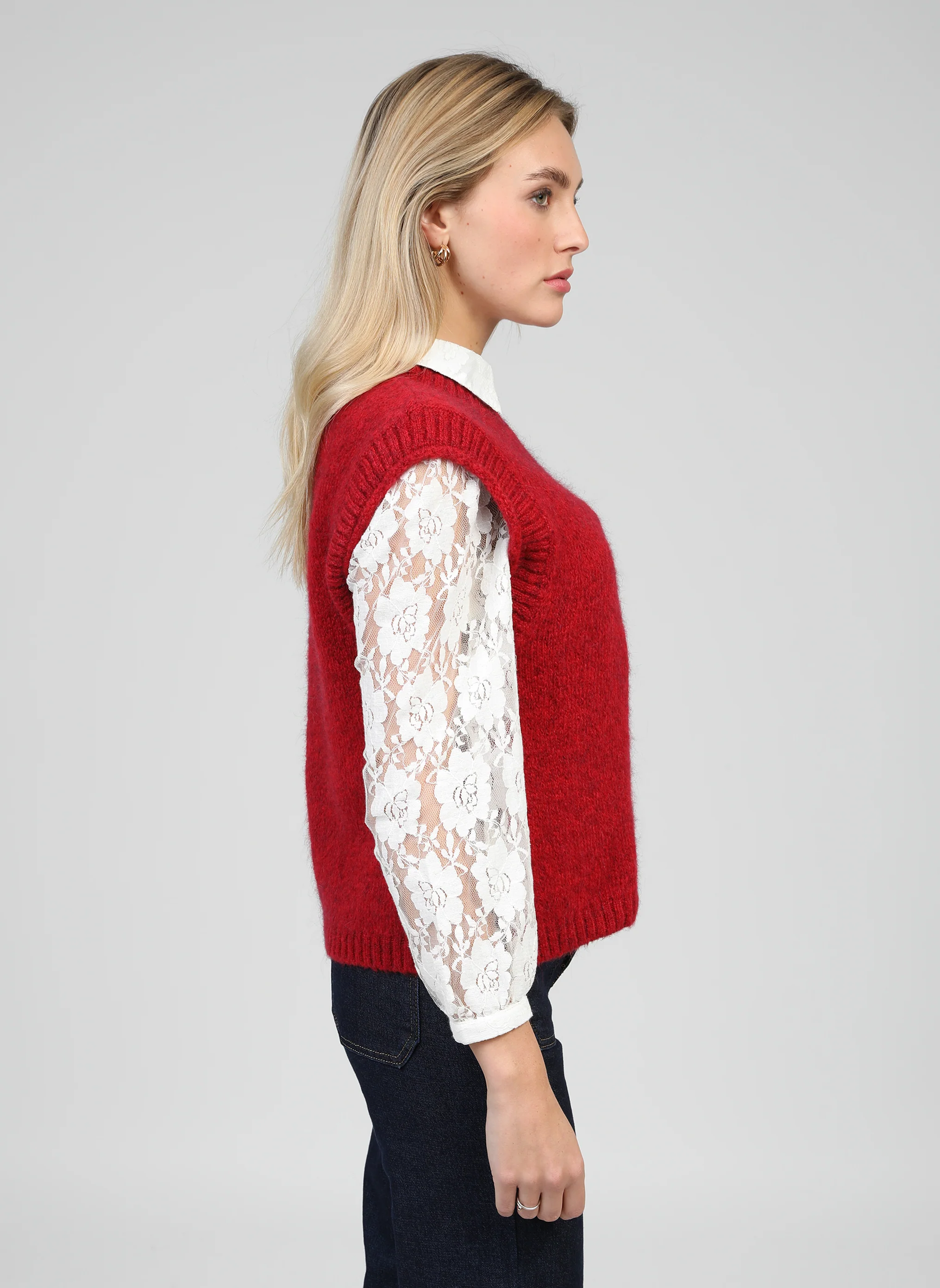 PULL LEBONI carmin - Image 3