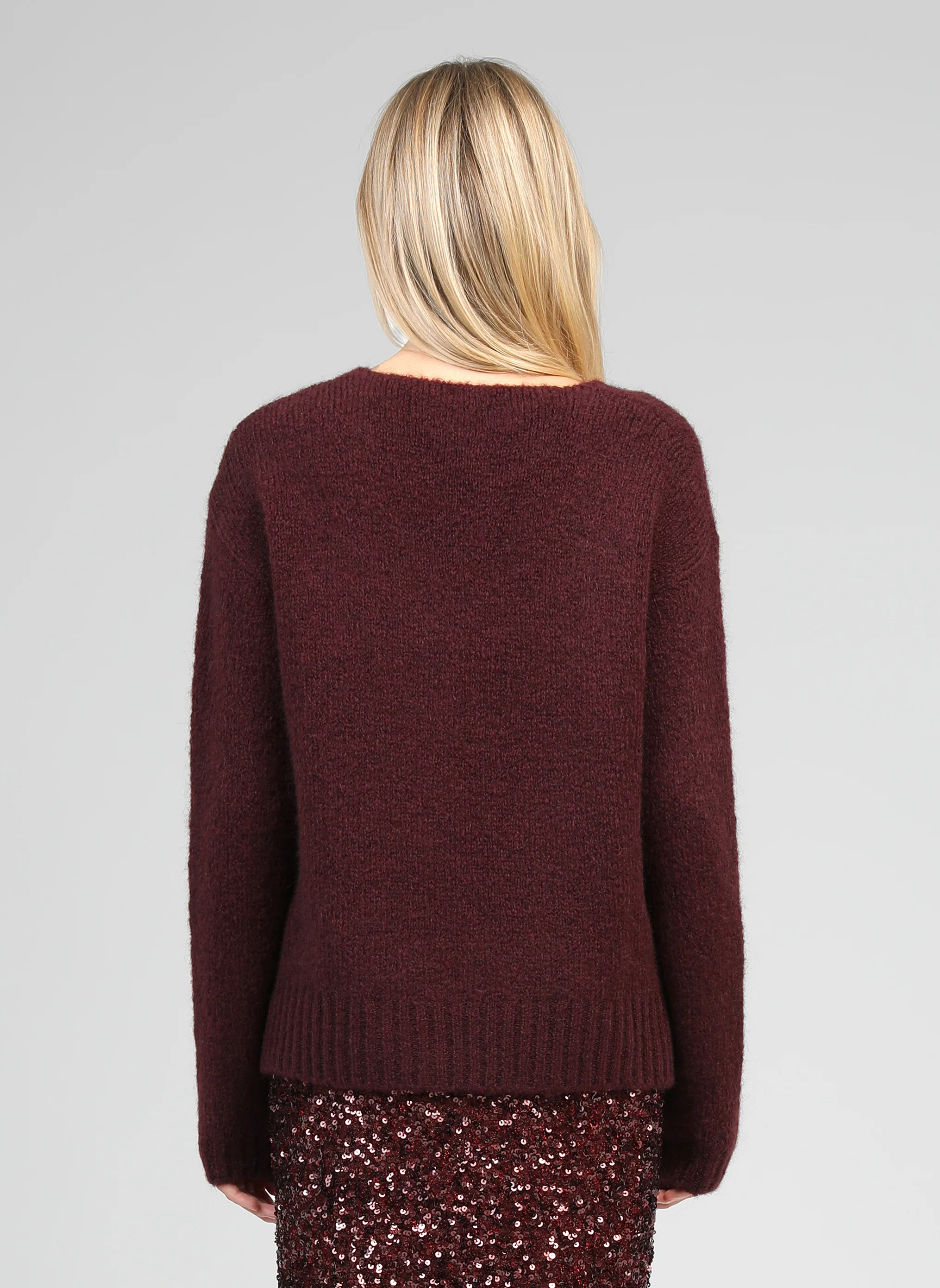 PULL LENOLI bordeaux - Image 3