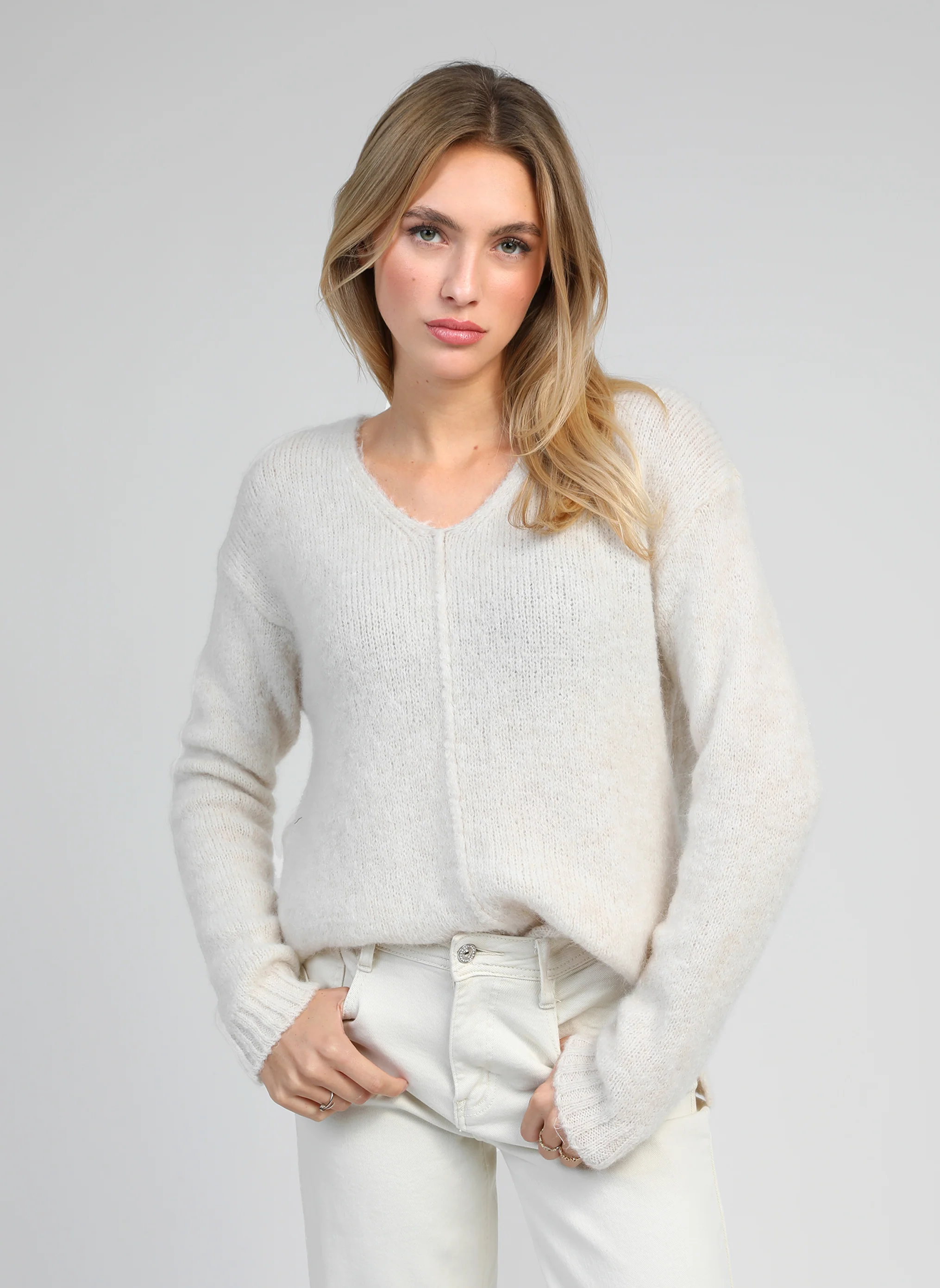 PULL LENOLI ecru