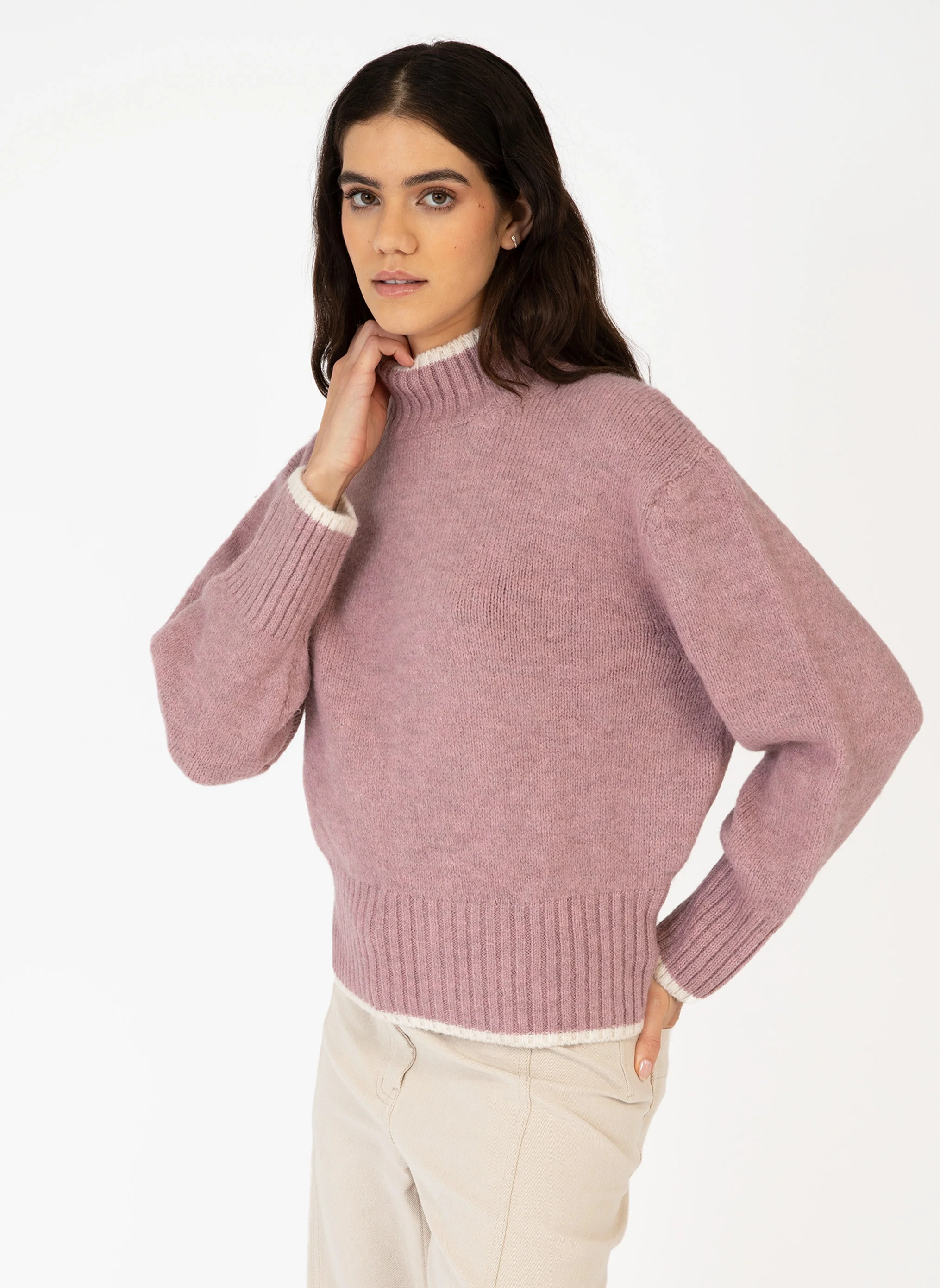 PULL LEROLANA lilas - Image 2