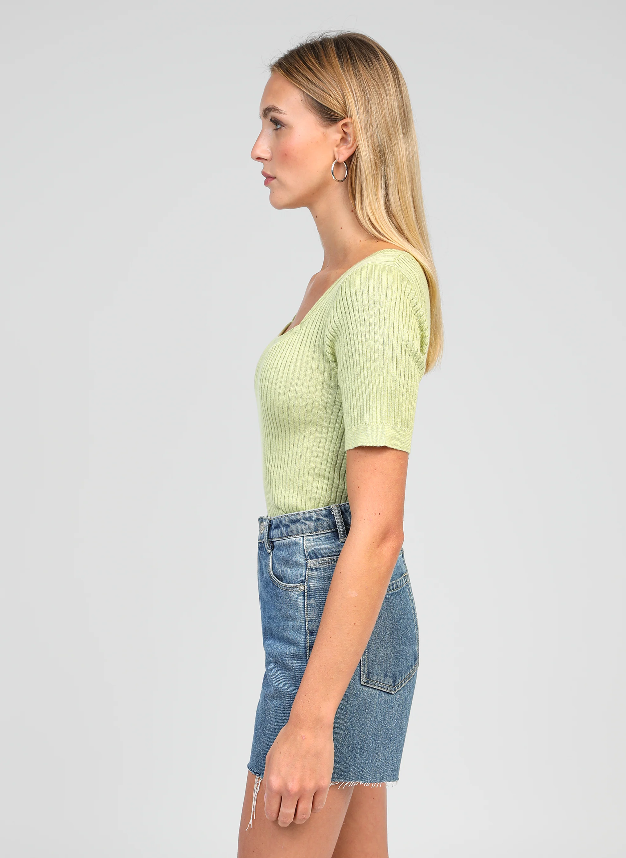 PULL LESIA tilleul - Image 3