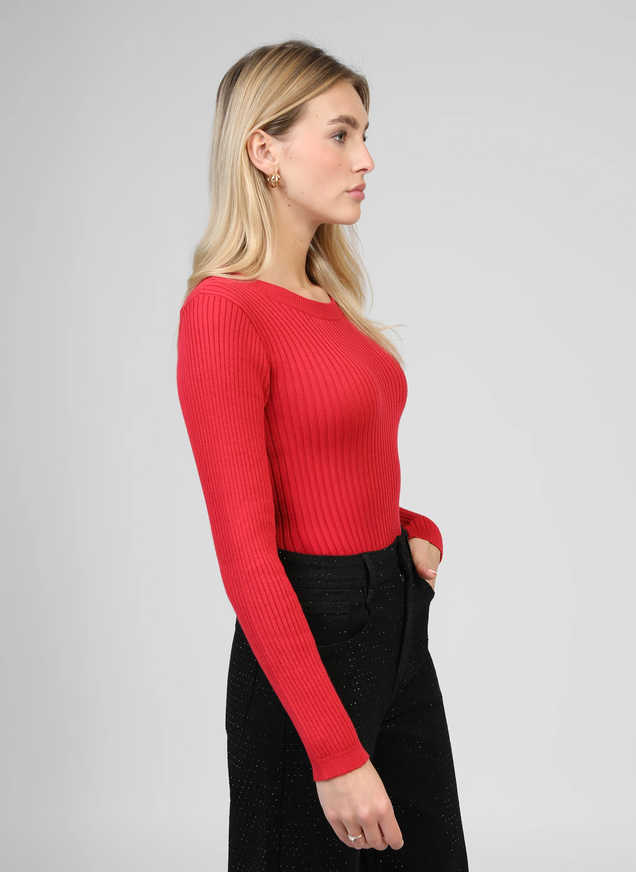 PULL LESIENOU rouge - Image 3