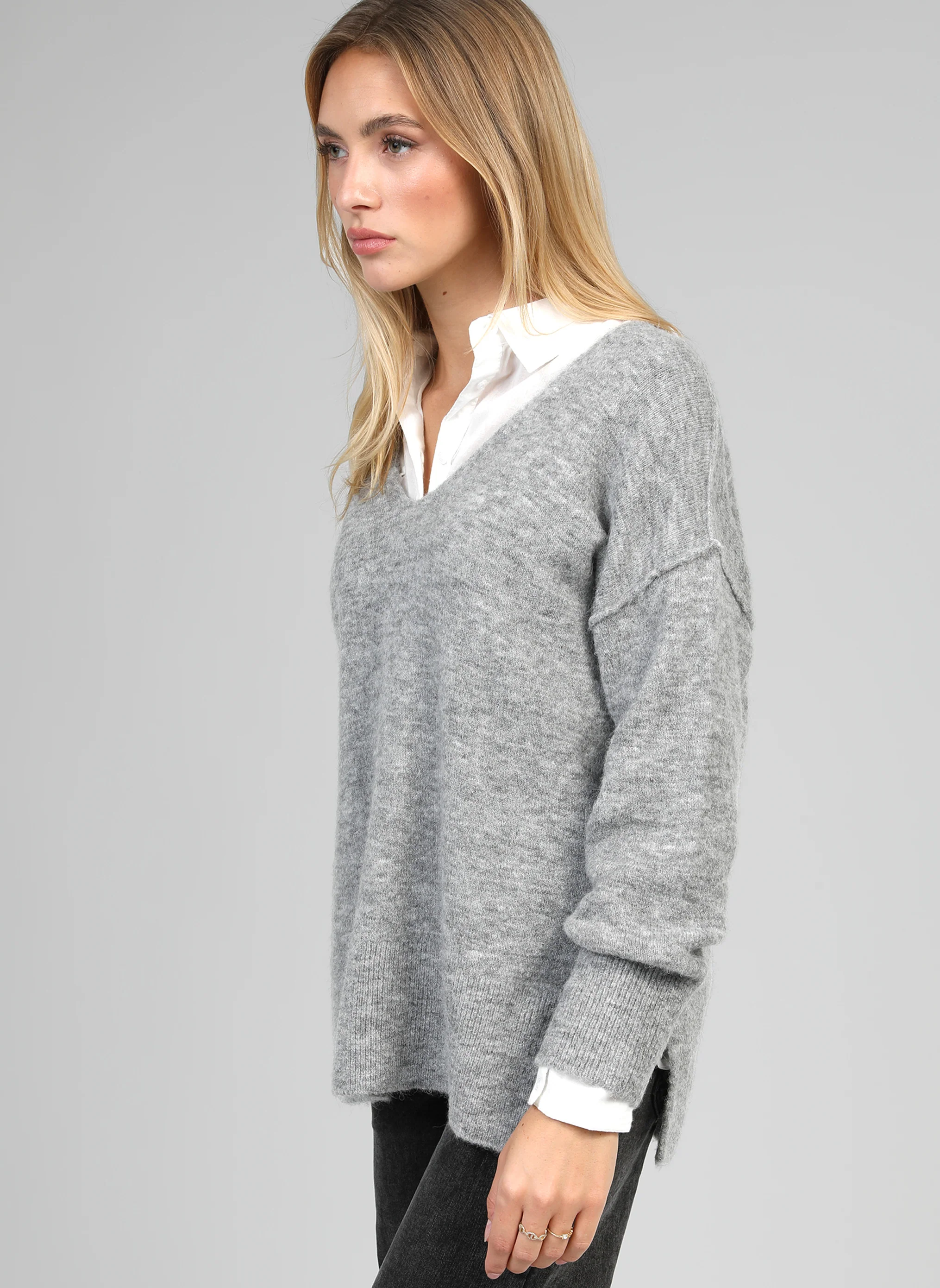 PULL LIVYA gris chine - Image 3