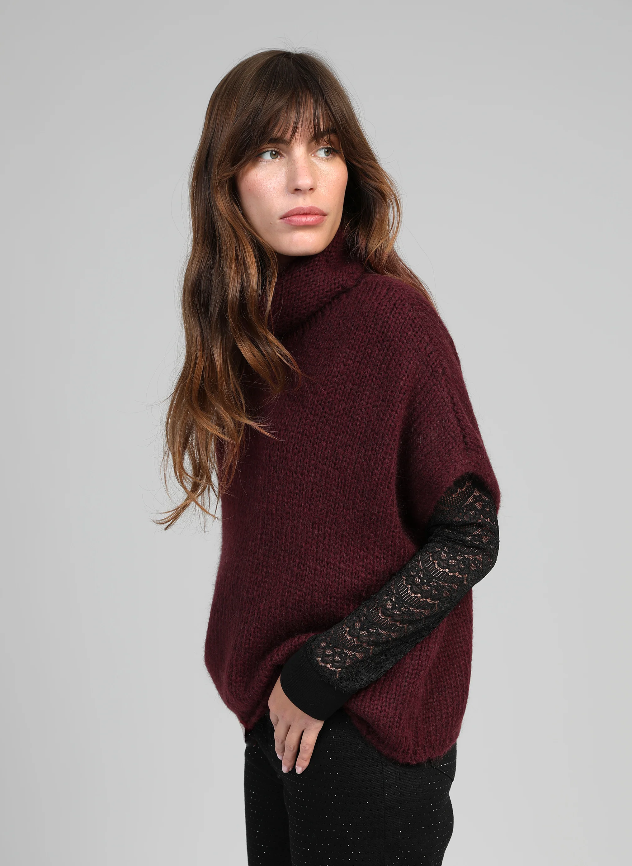 PULL LOKO bordeaux - Image 3
