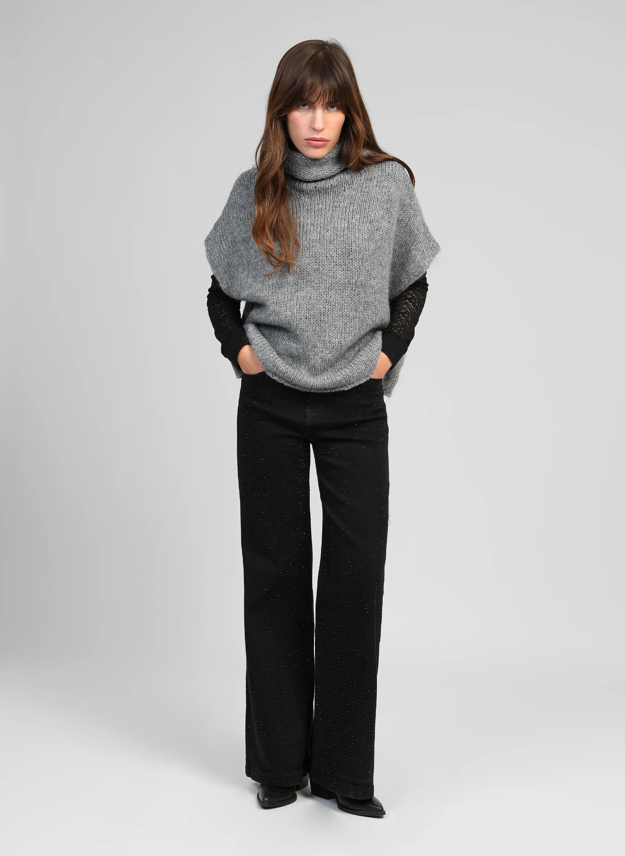 PULL LOKO gris chiné - Image 5