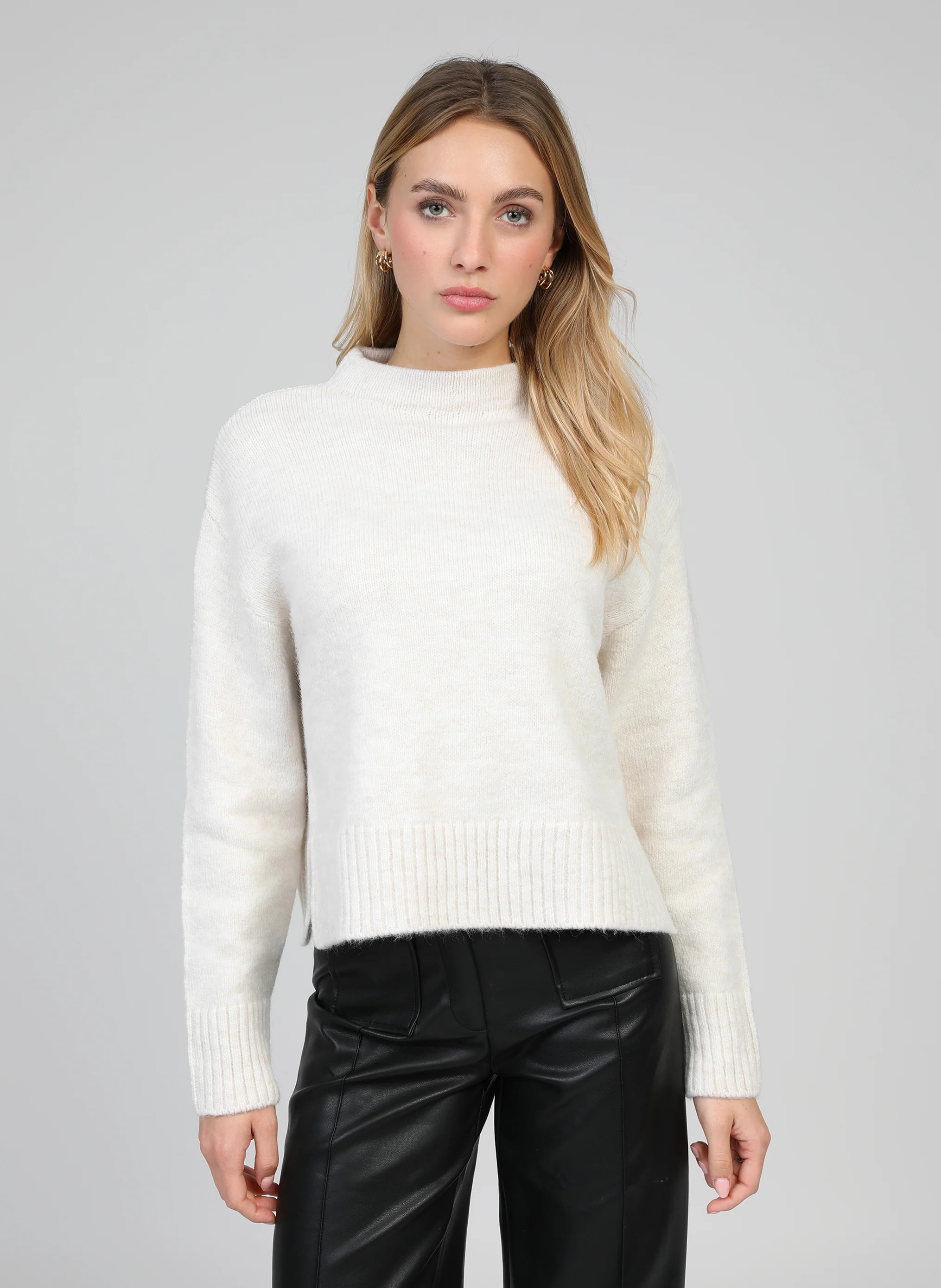 PULL LORANA F ecru