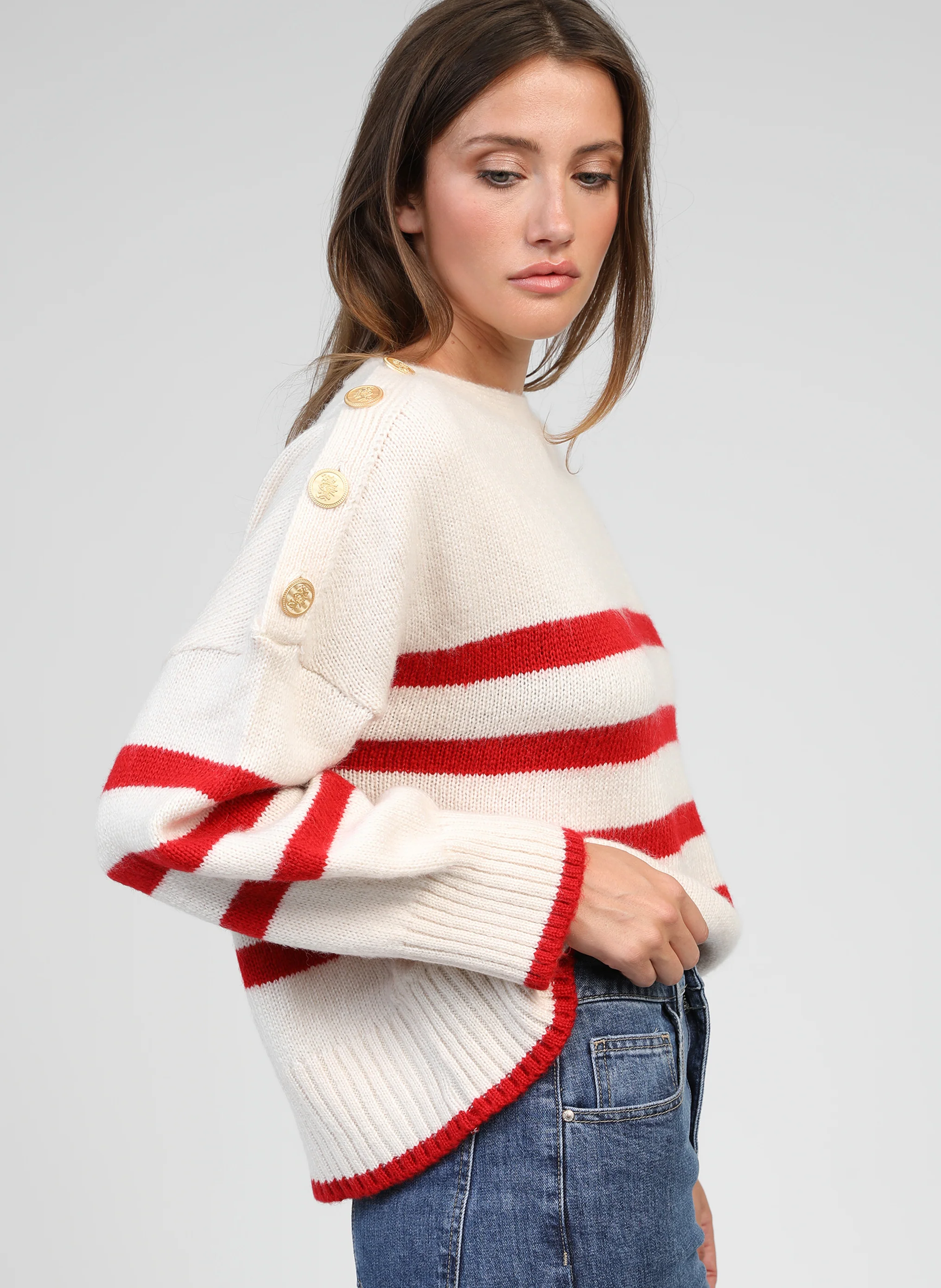 PULL LOTEFI rouge - Image 2