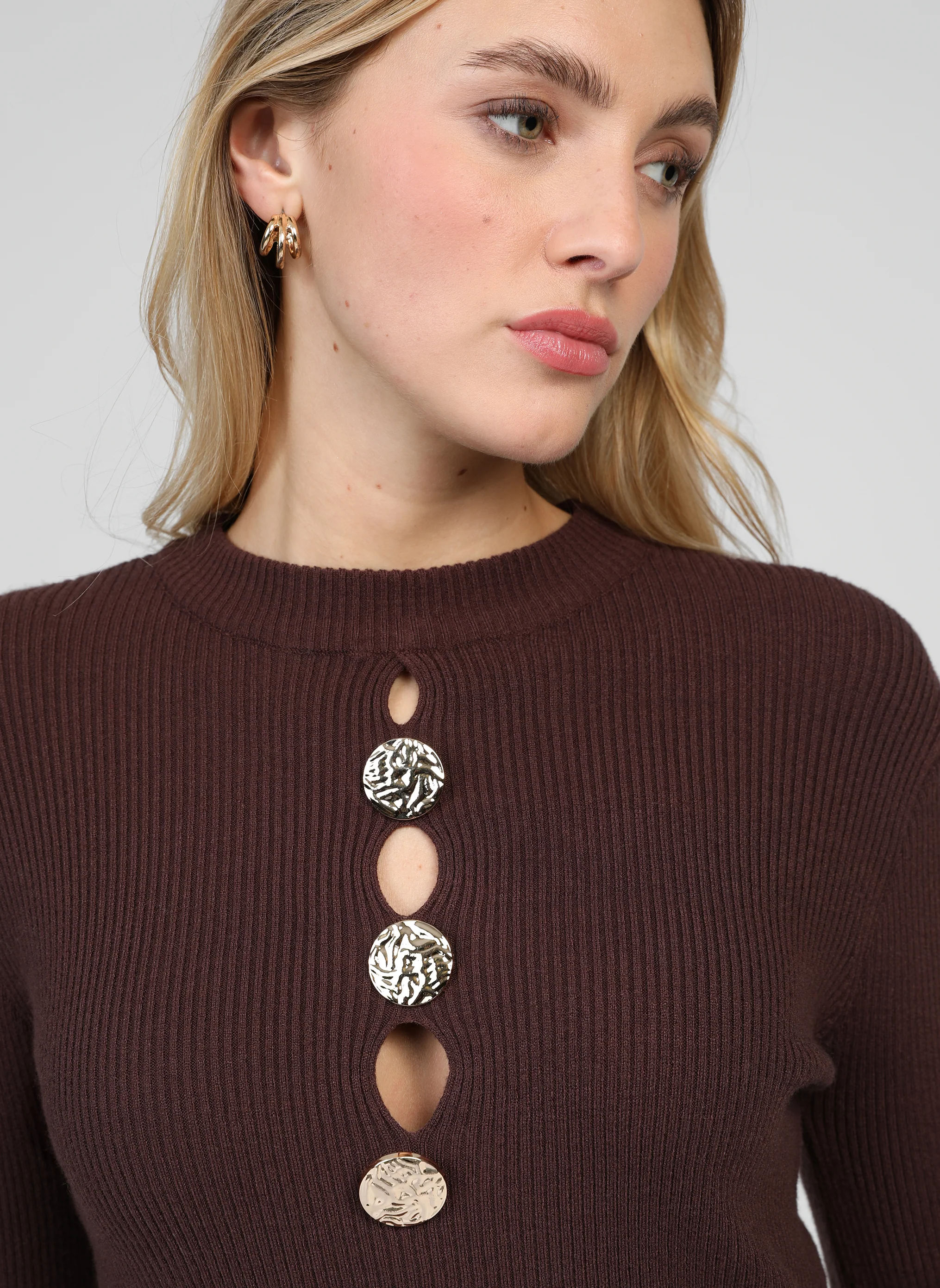 PULL NADONNA marron - Image 2