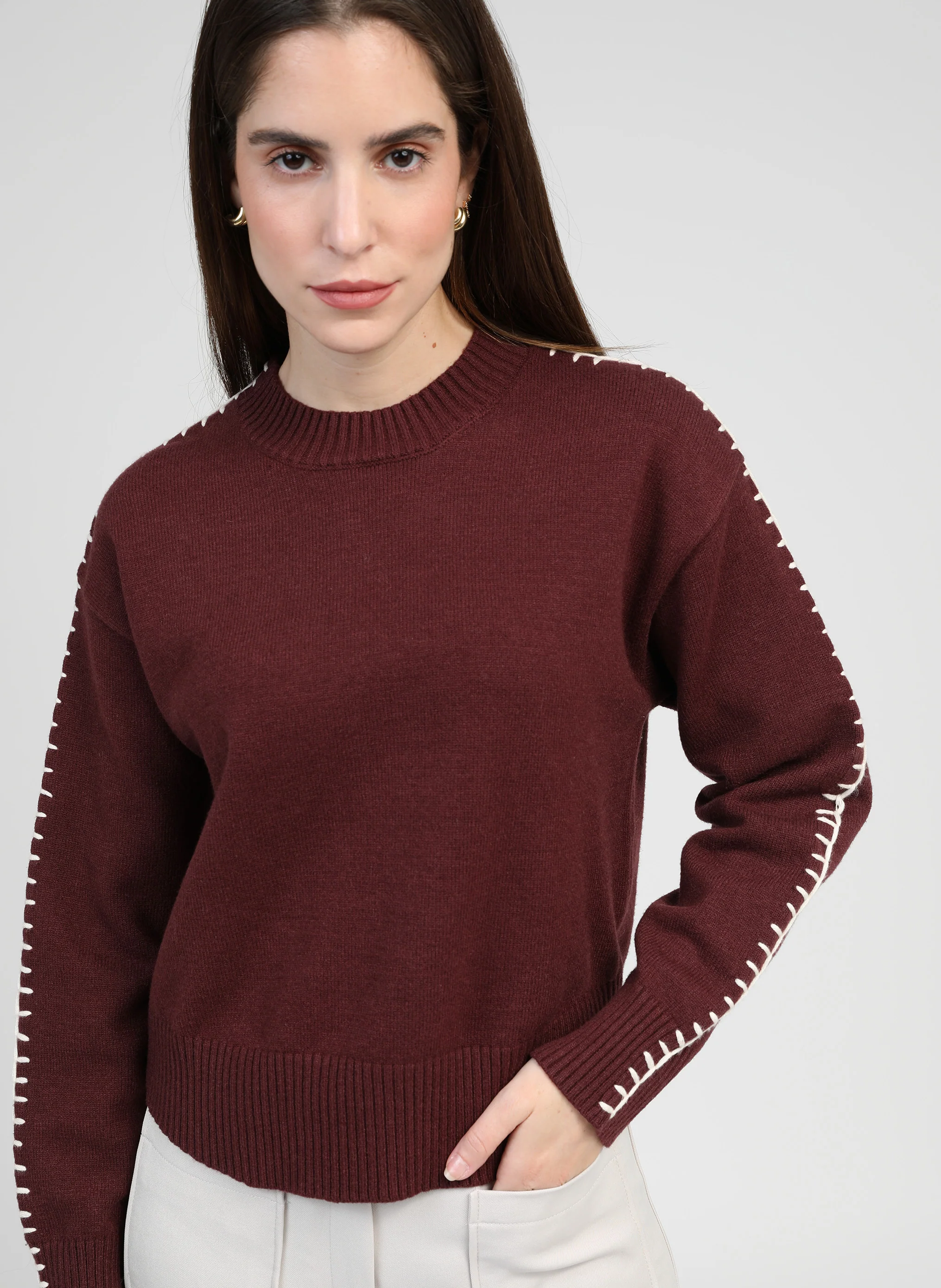 PULL NAUSIKO grenat - Image 2