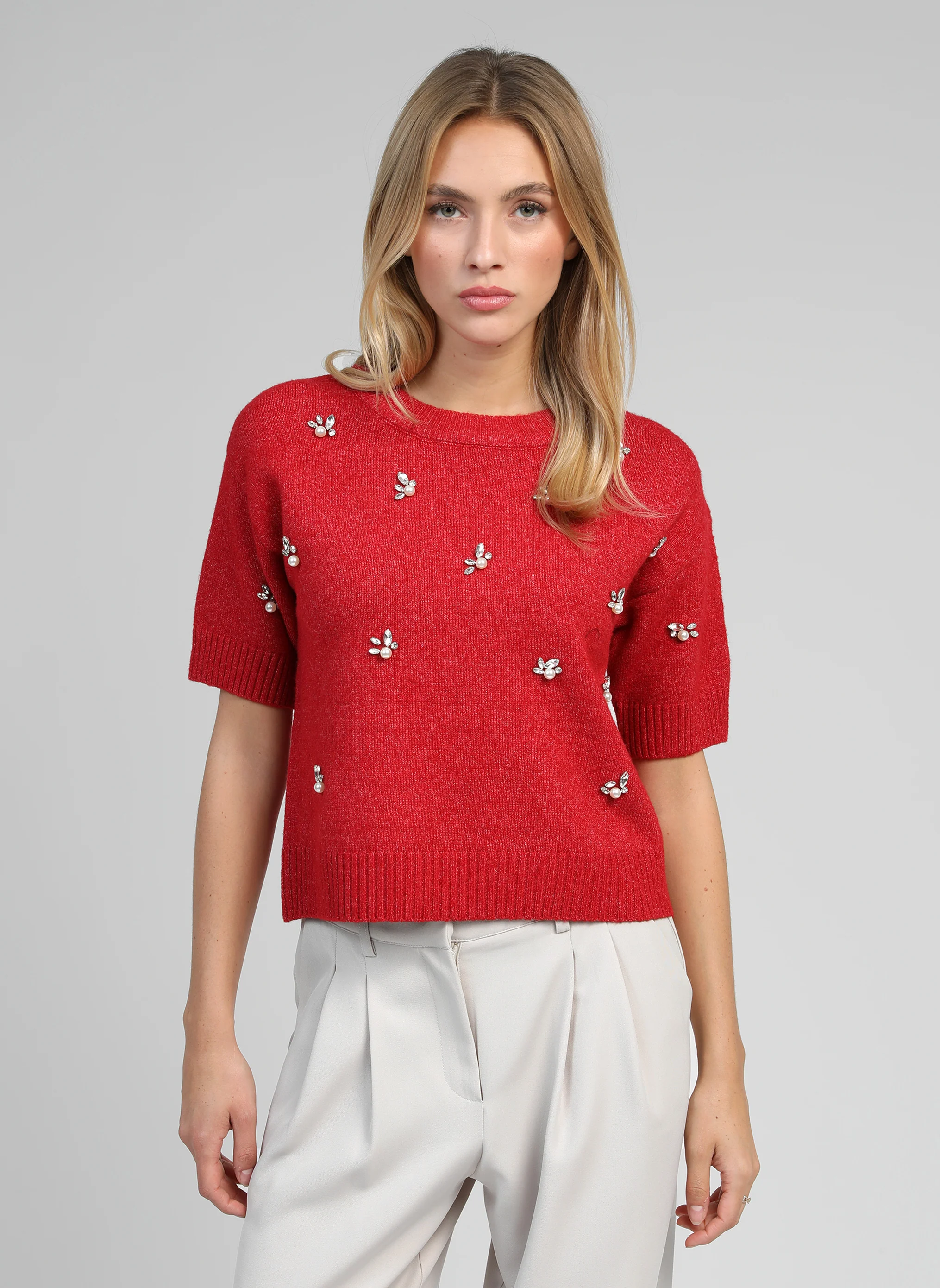 PULL NELIDA rouge - Image 2