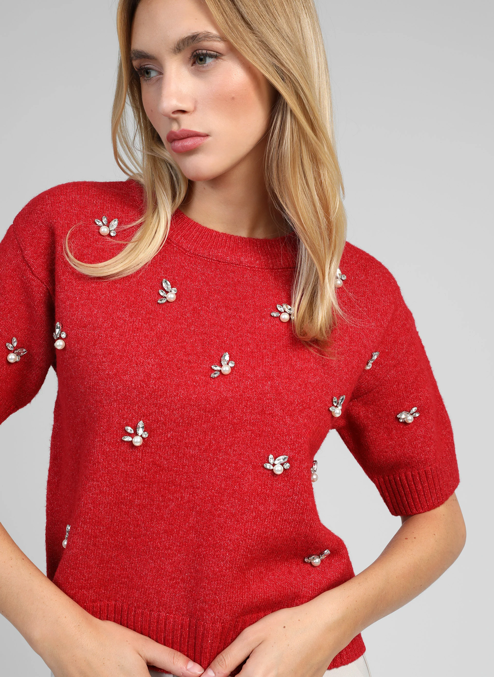 PULL NELIDA rouge - Image 3