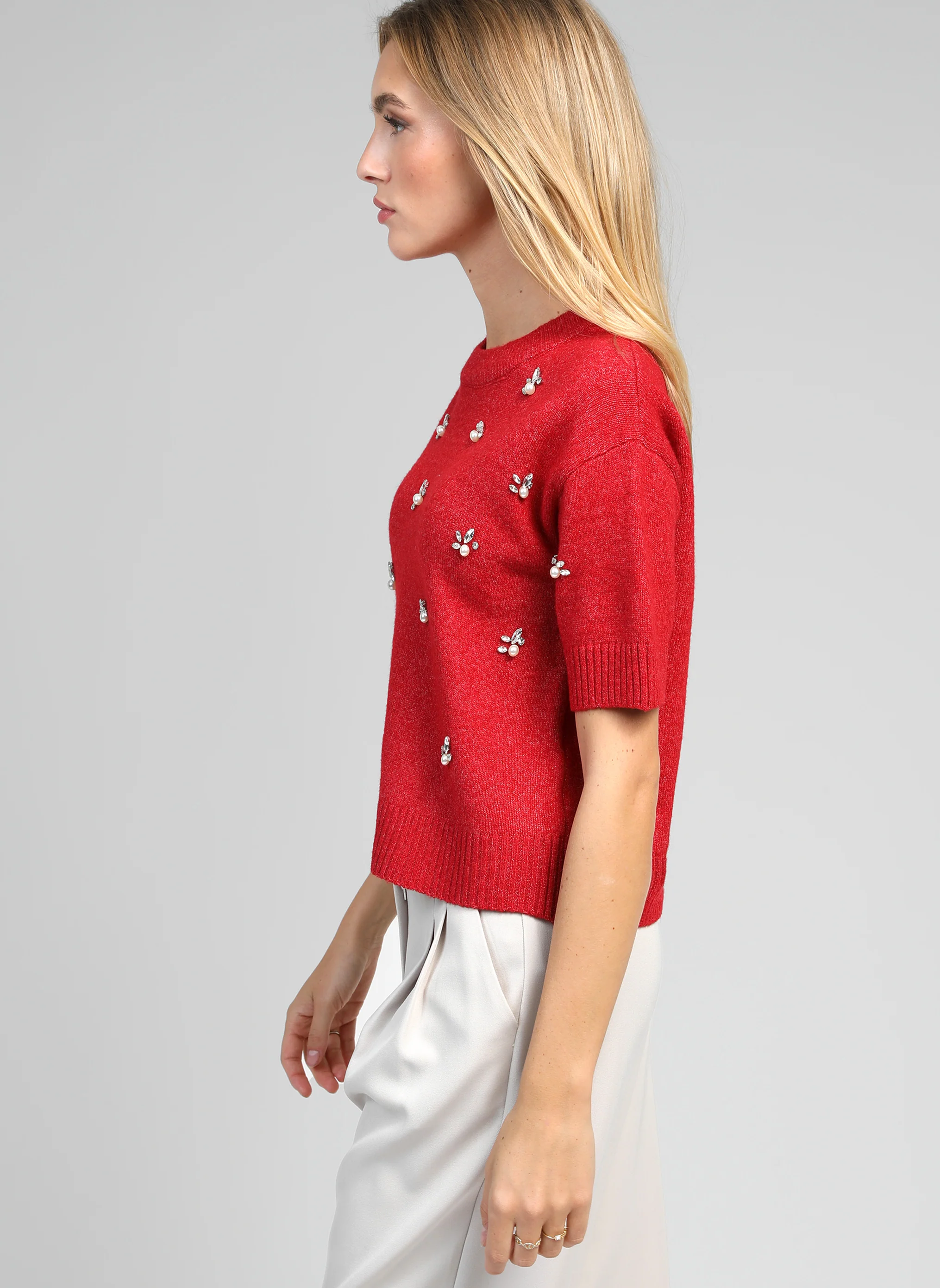PULL NELIDA rouge - Image 4