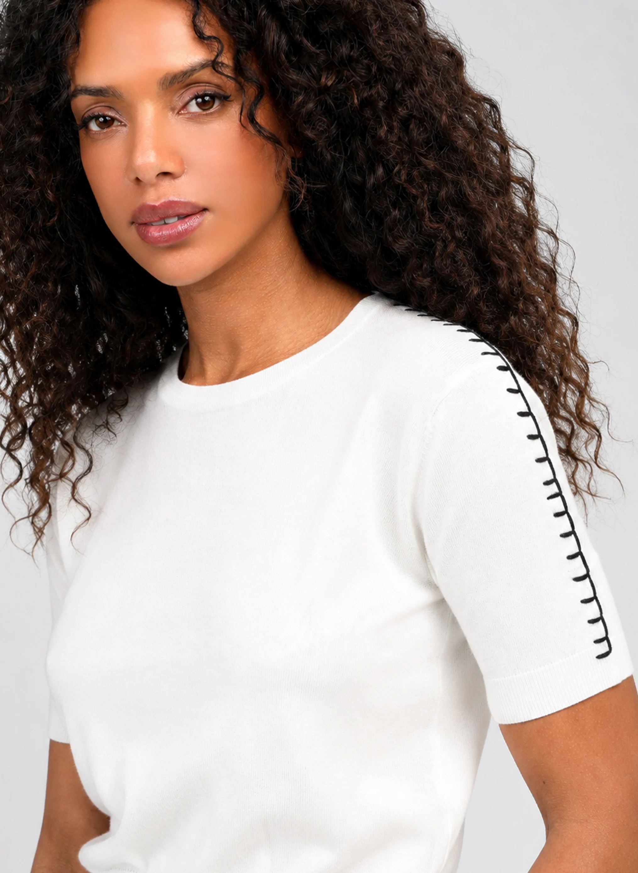 PULL NIKOLI blanc - Image 2