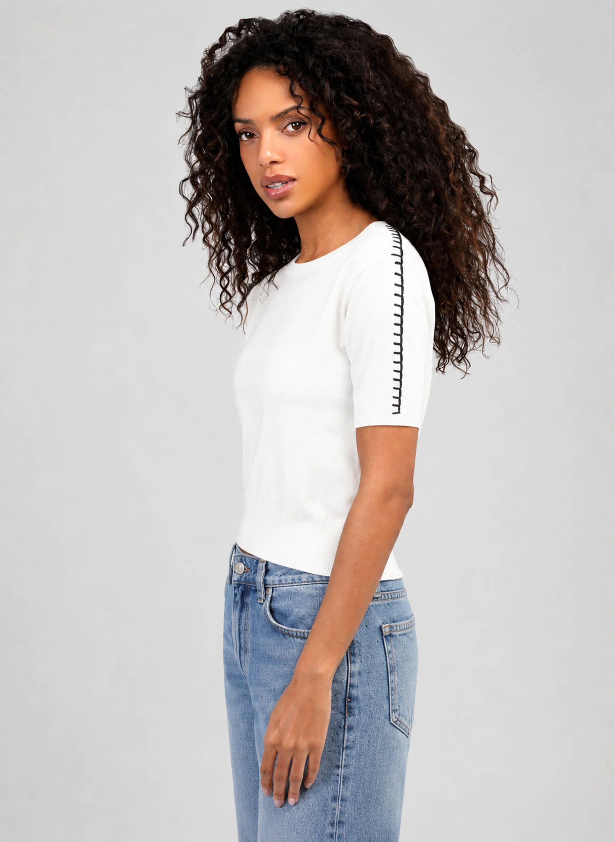 PULL NIKOLI blanc - Image 3