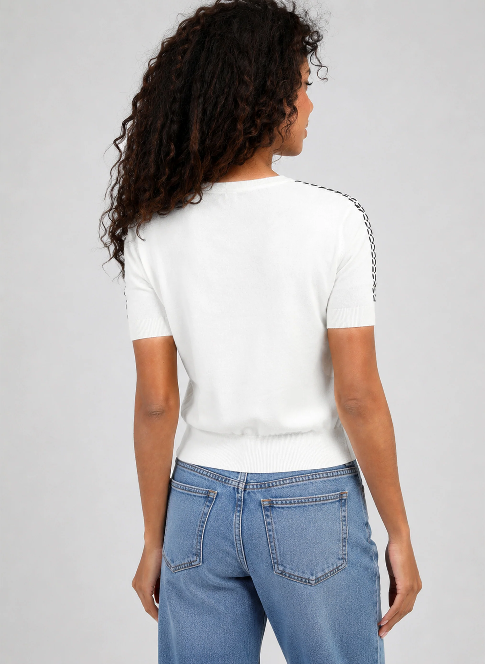 PULL NIKOLI blanc - Image 4