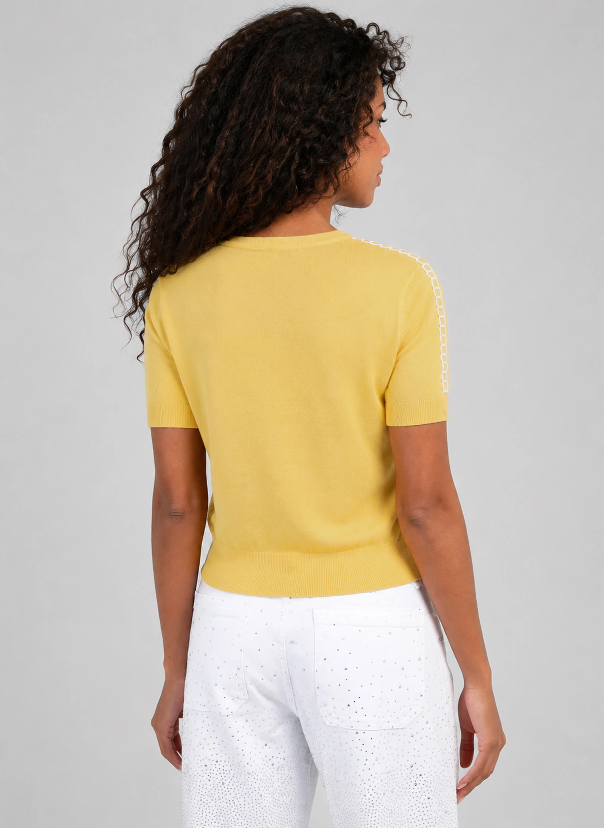 PULL NIKOLI jaune - Image 4