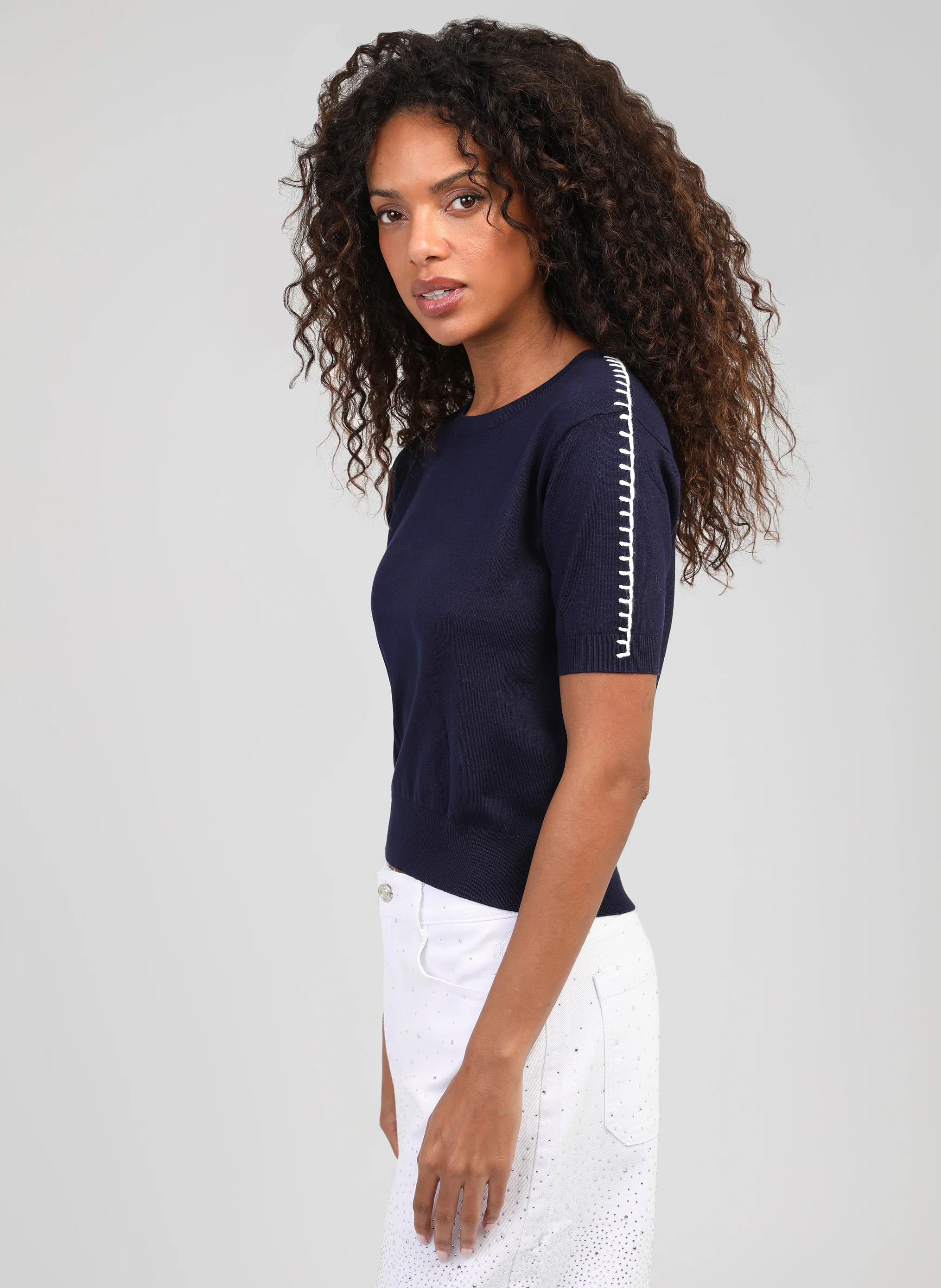 PULL NIKOLI marine - Image 3