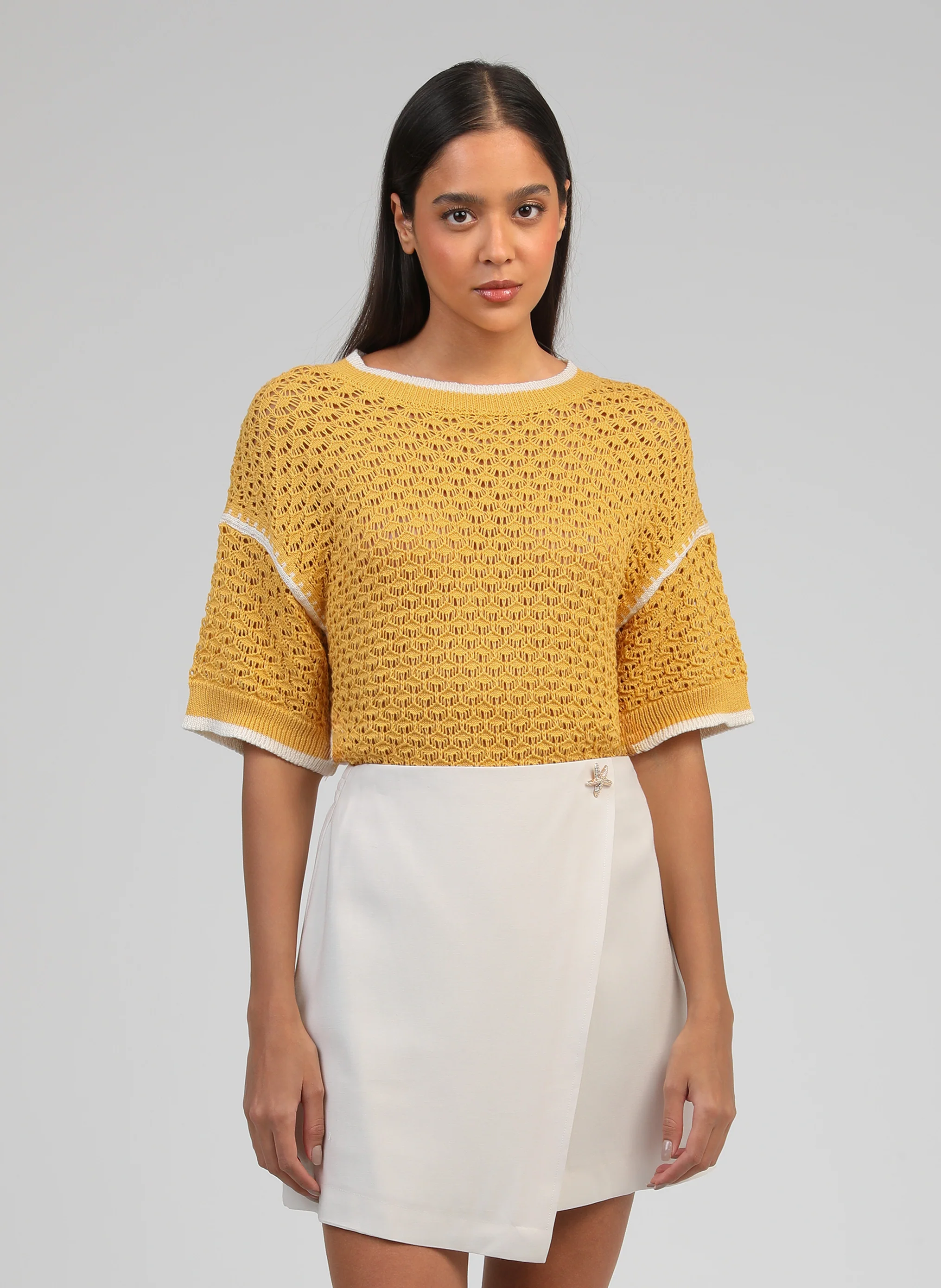 PULL VALMIE paille