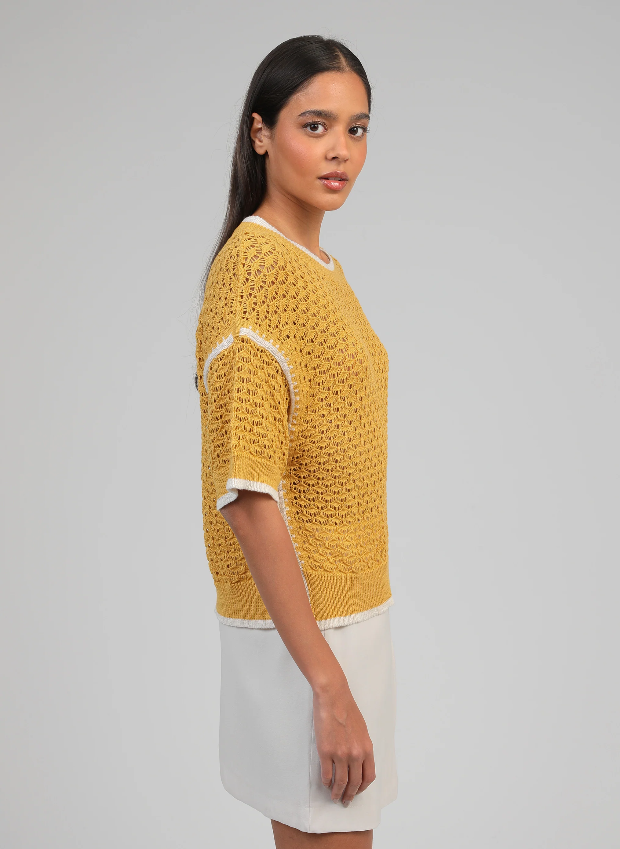 PULL VALMIE paille - Image 3