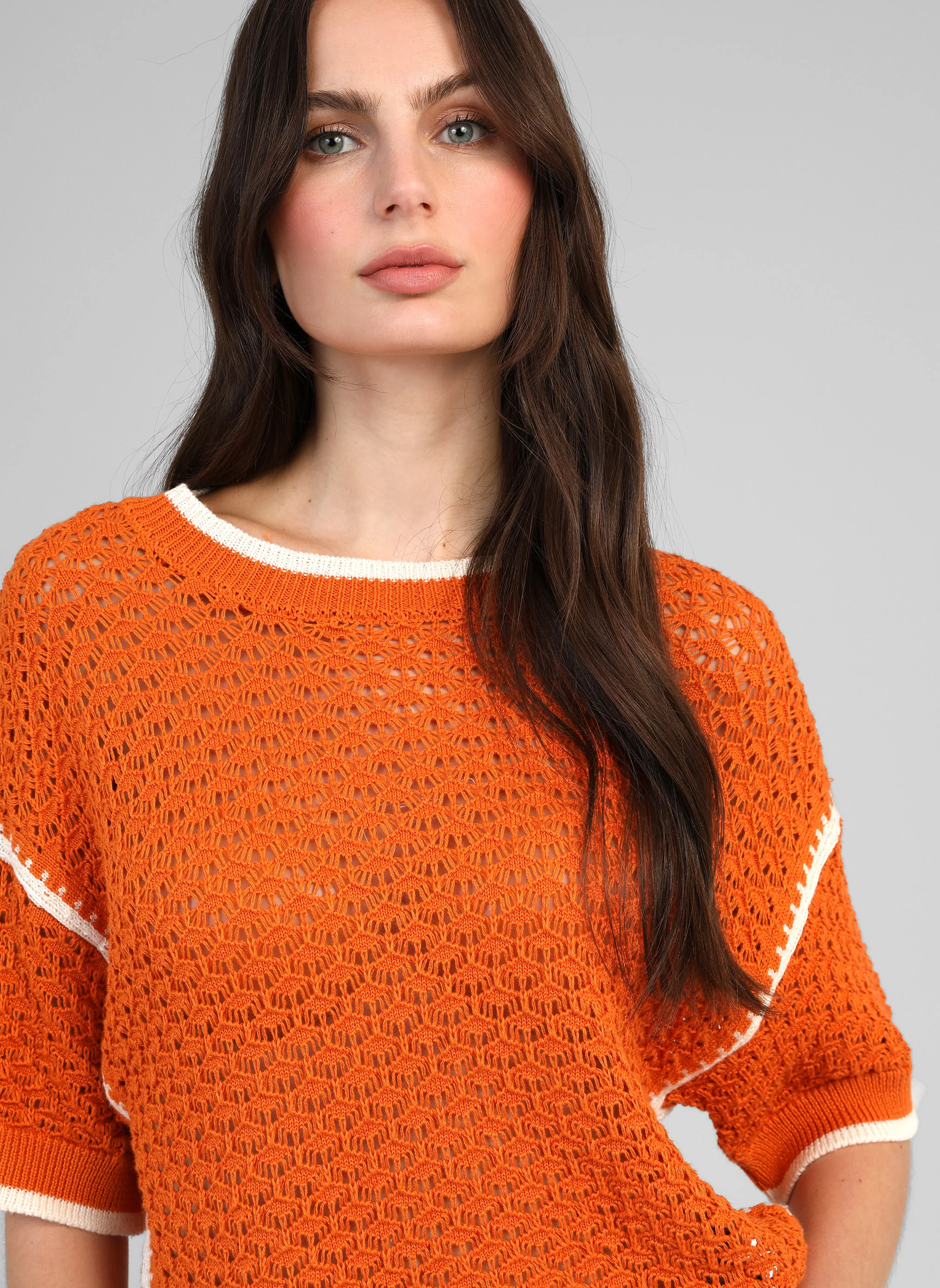 PULL VALMIE papaye - Image 2