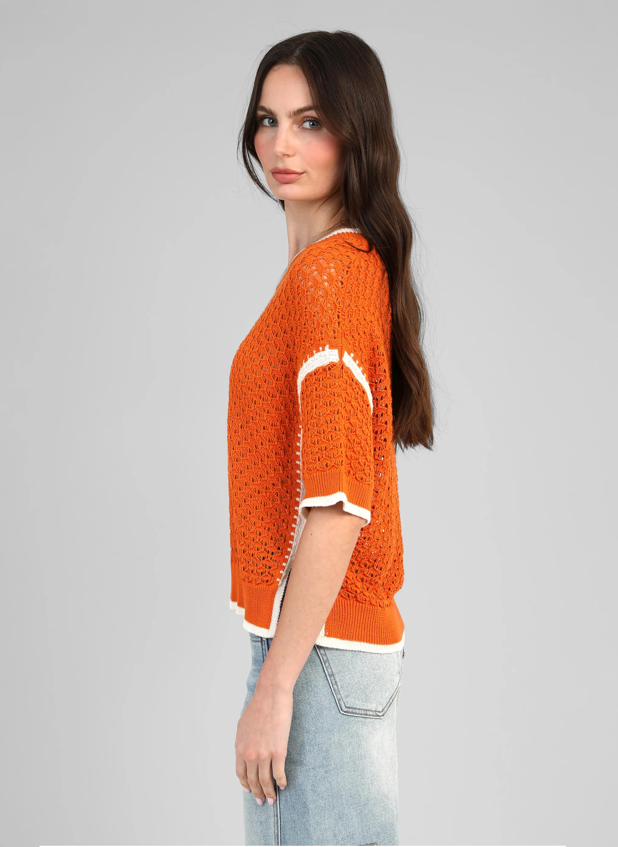PULL VALMIE papaye - Image 3