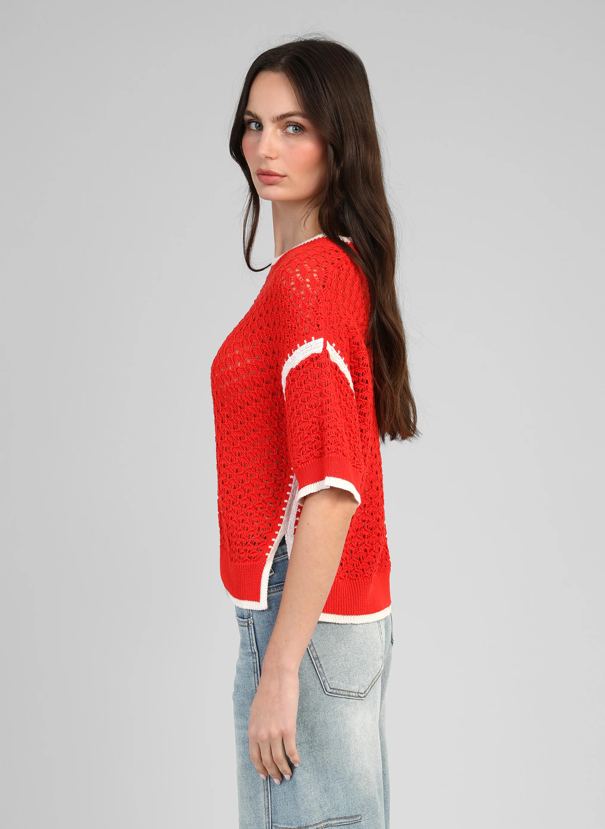 PULL VALMIE rouge - Image 3