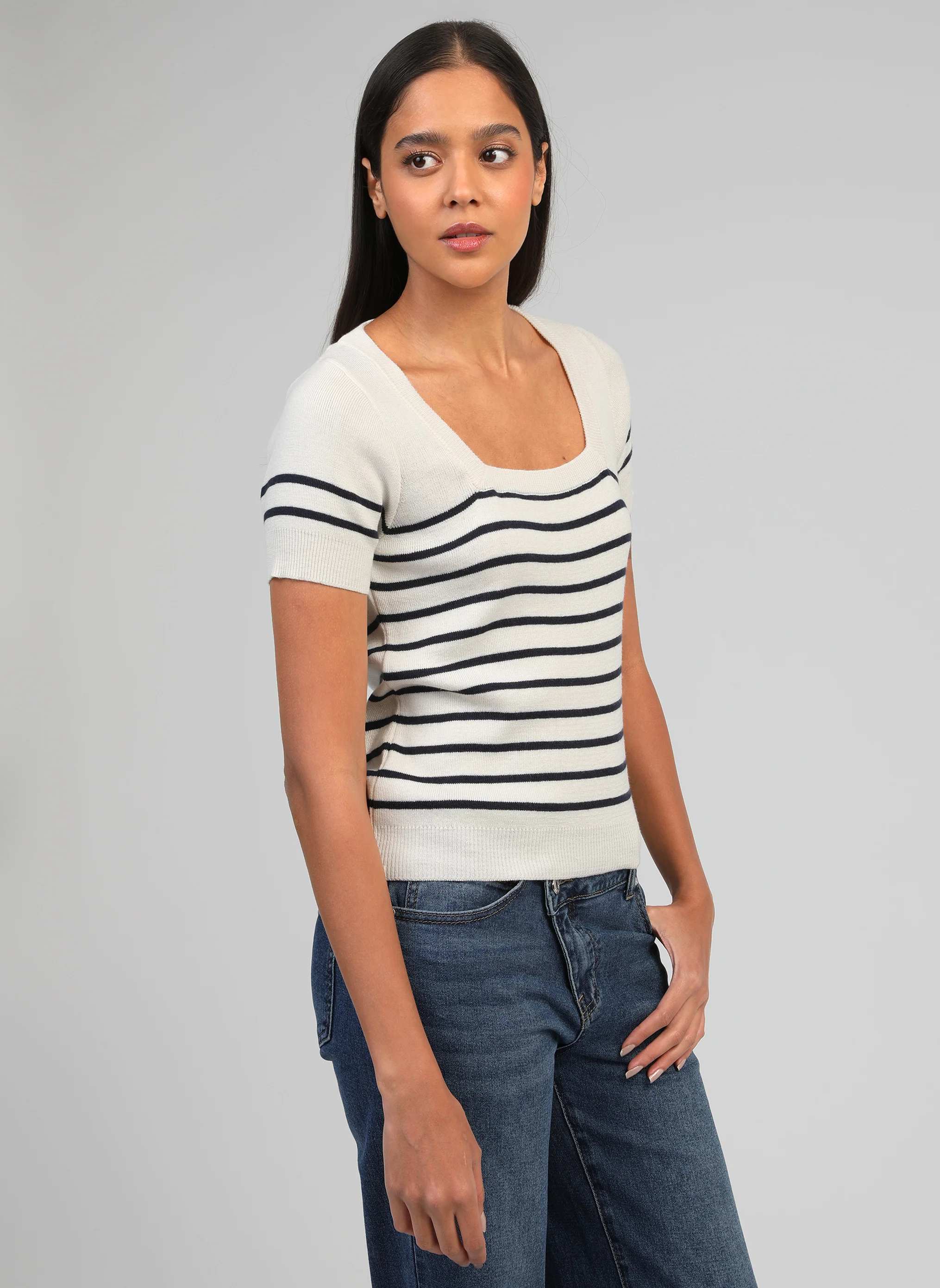 PULL VARINE marine - Image 3