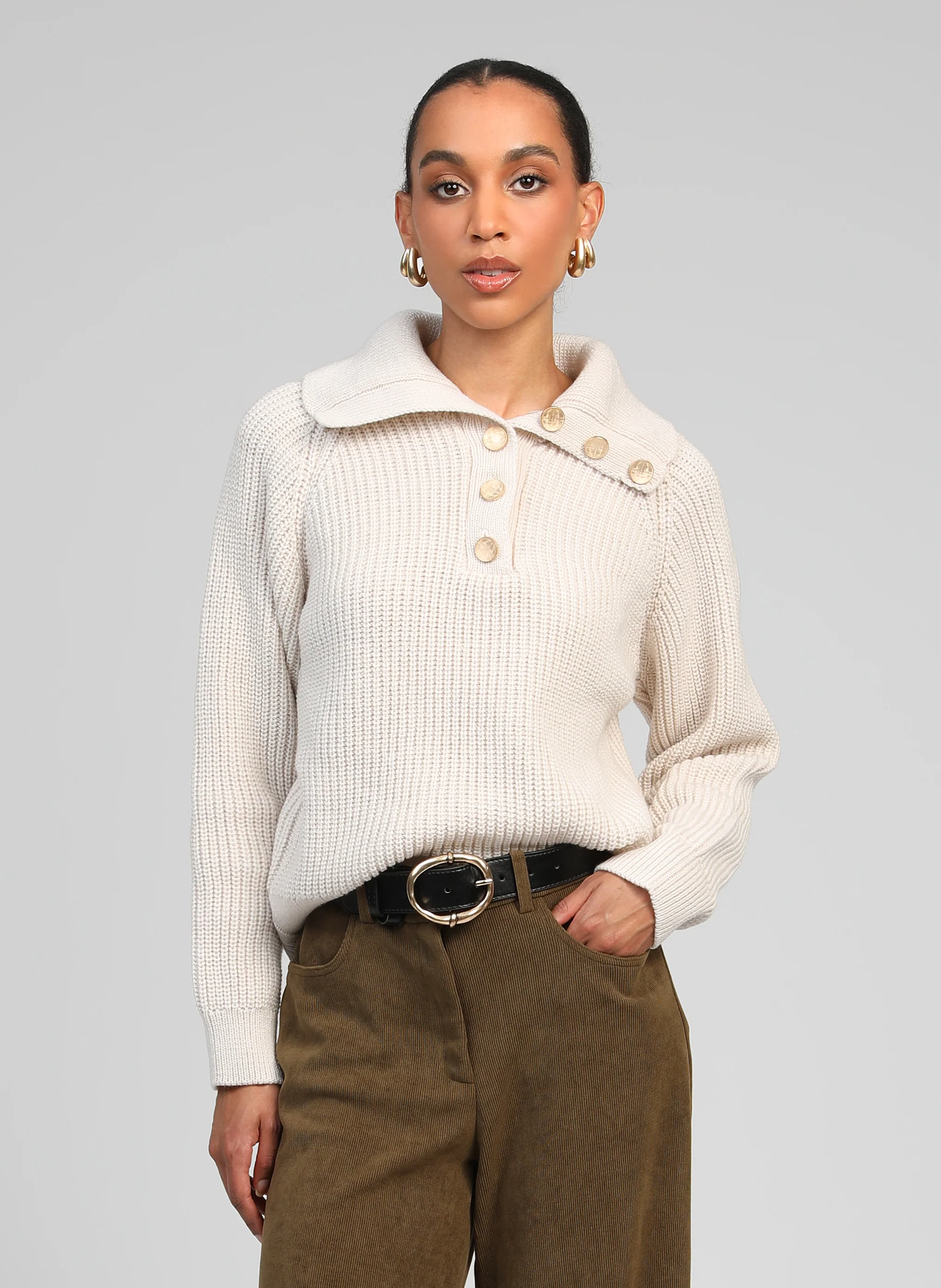 PULL VENISE ecru