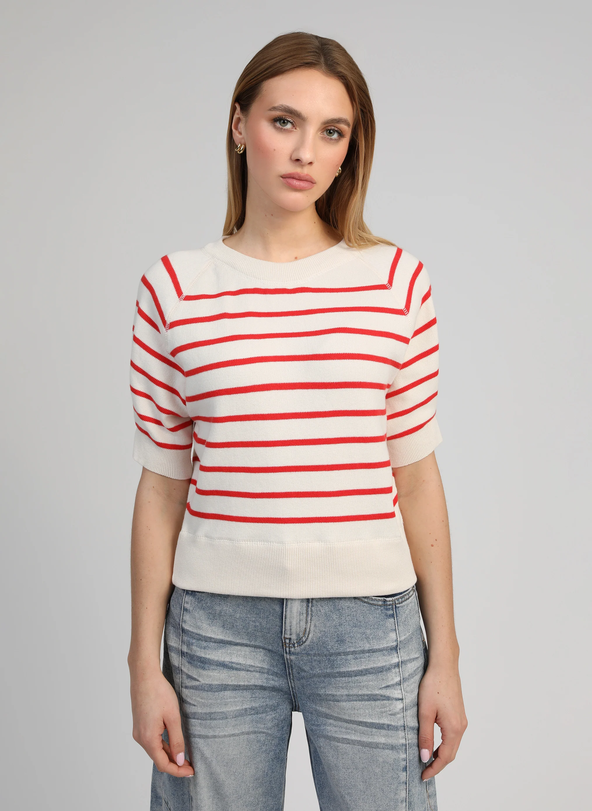 PULL VESTIZA rouge