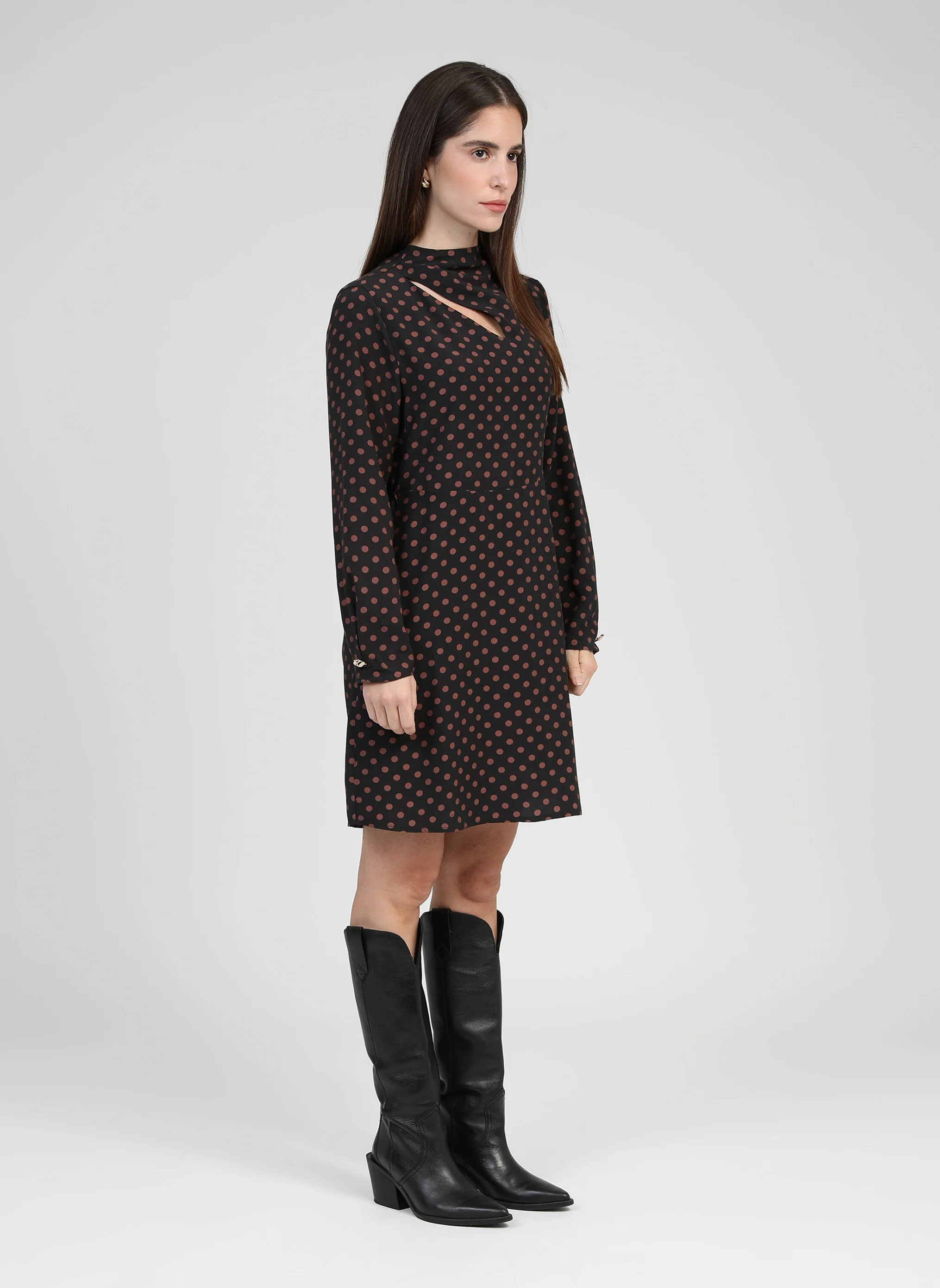 ROBE COURTE MALUKA palinto marron - Image 3