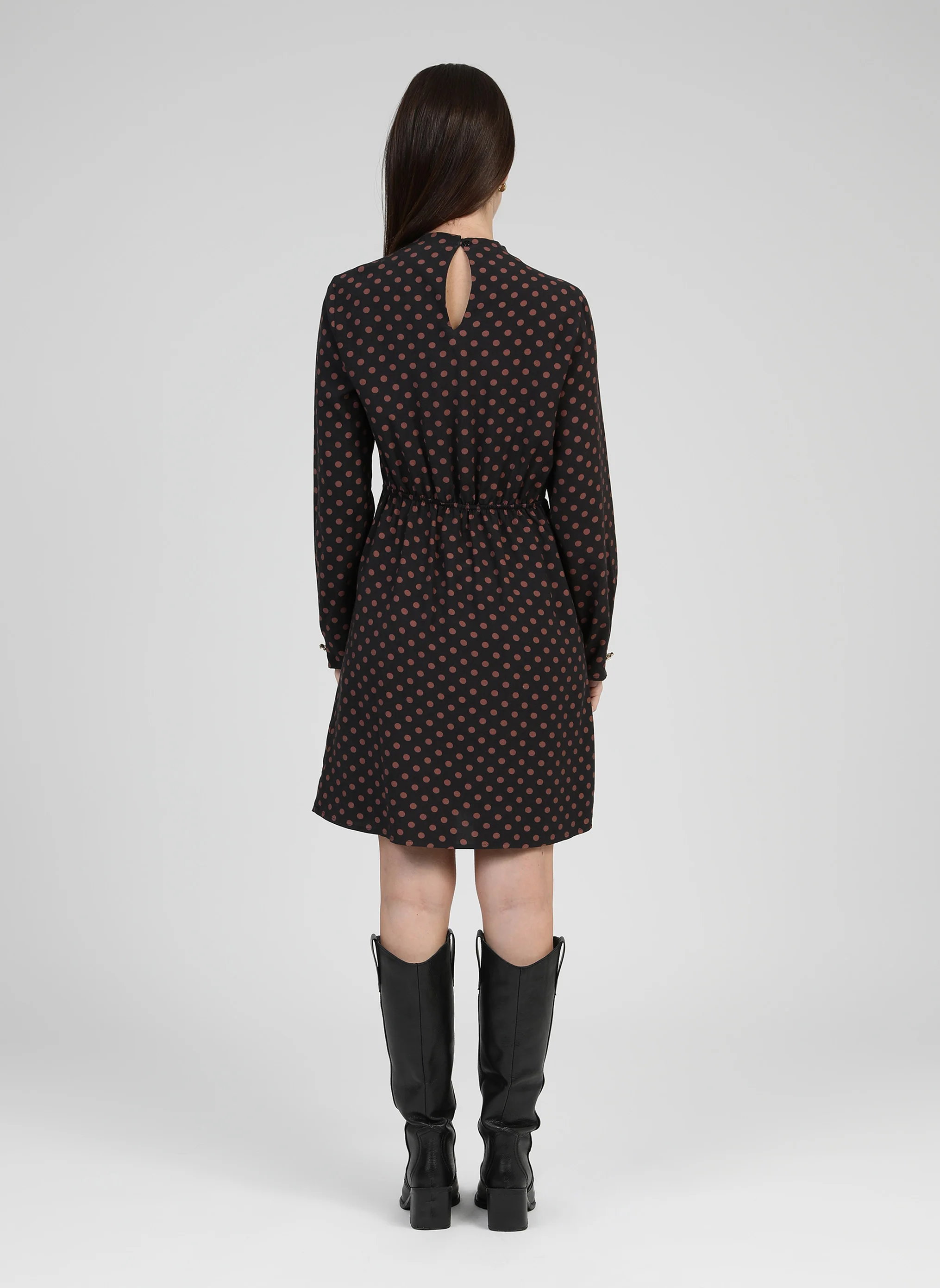 ROBE COURTE MALUKA palinto marron - Image 4