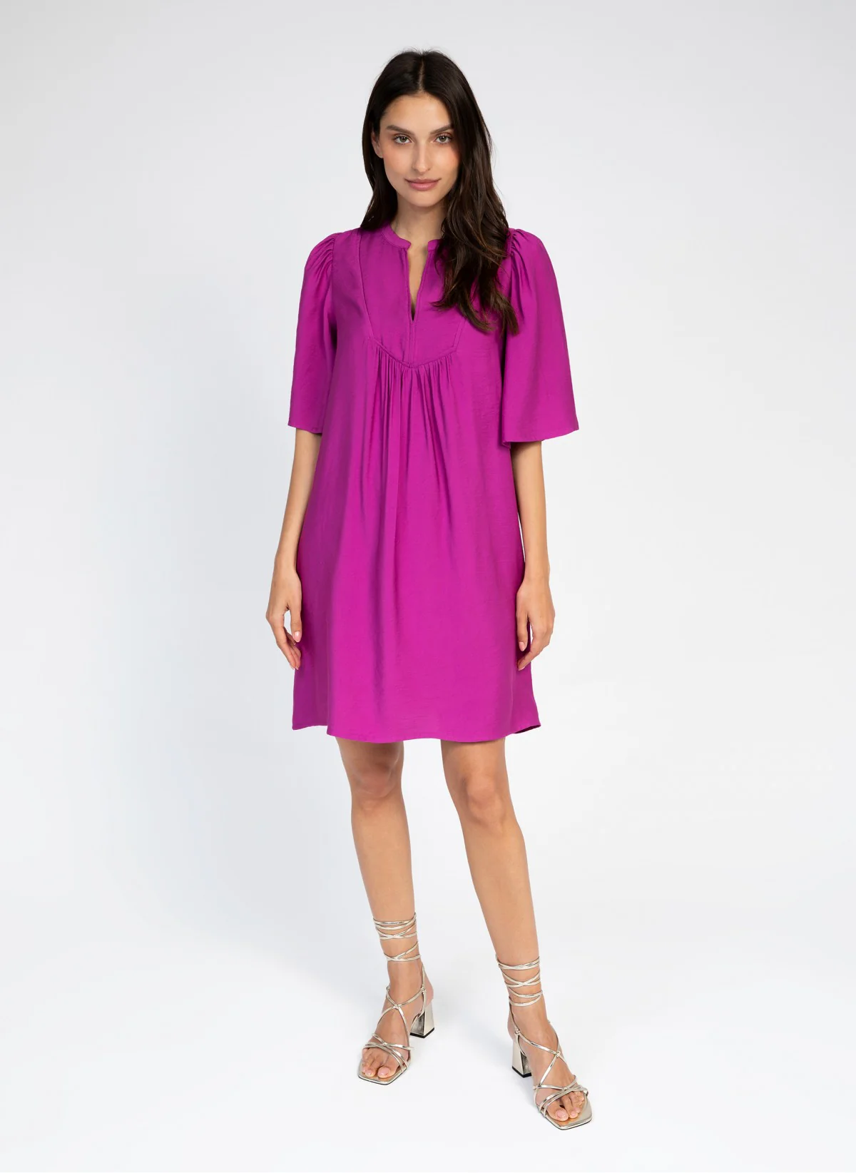 ROBE COURTE MANEZA orchidee