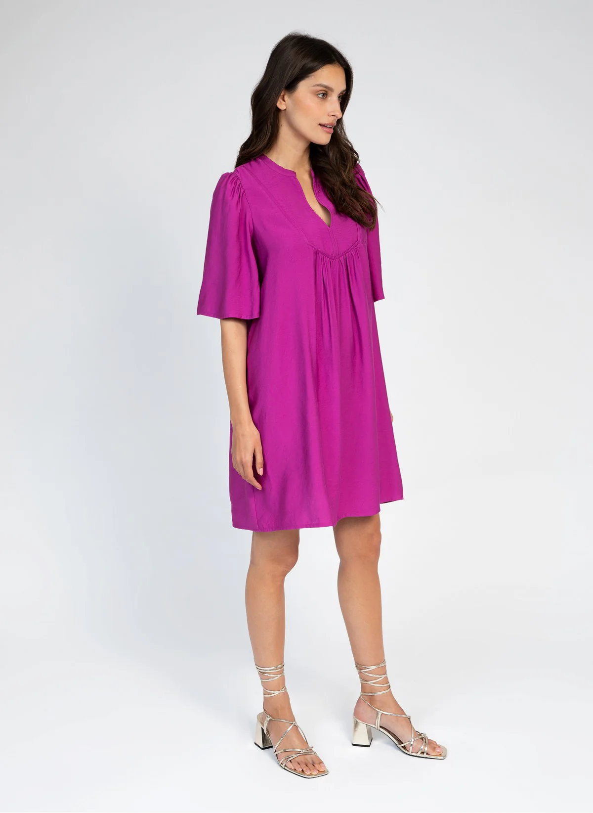 ROBE COURTE MANEZA orchidee - Image 3