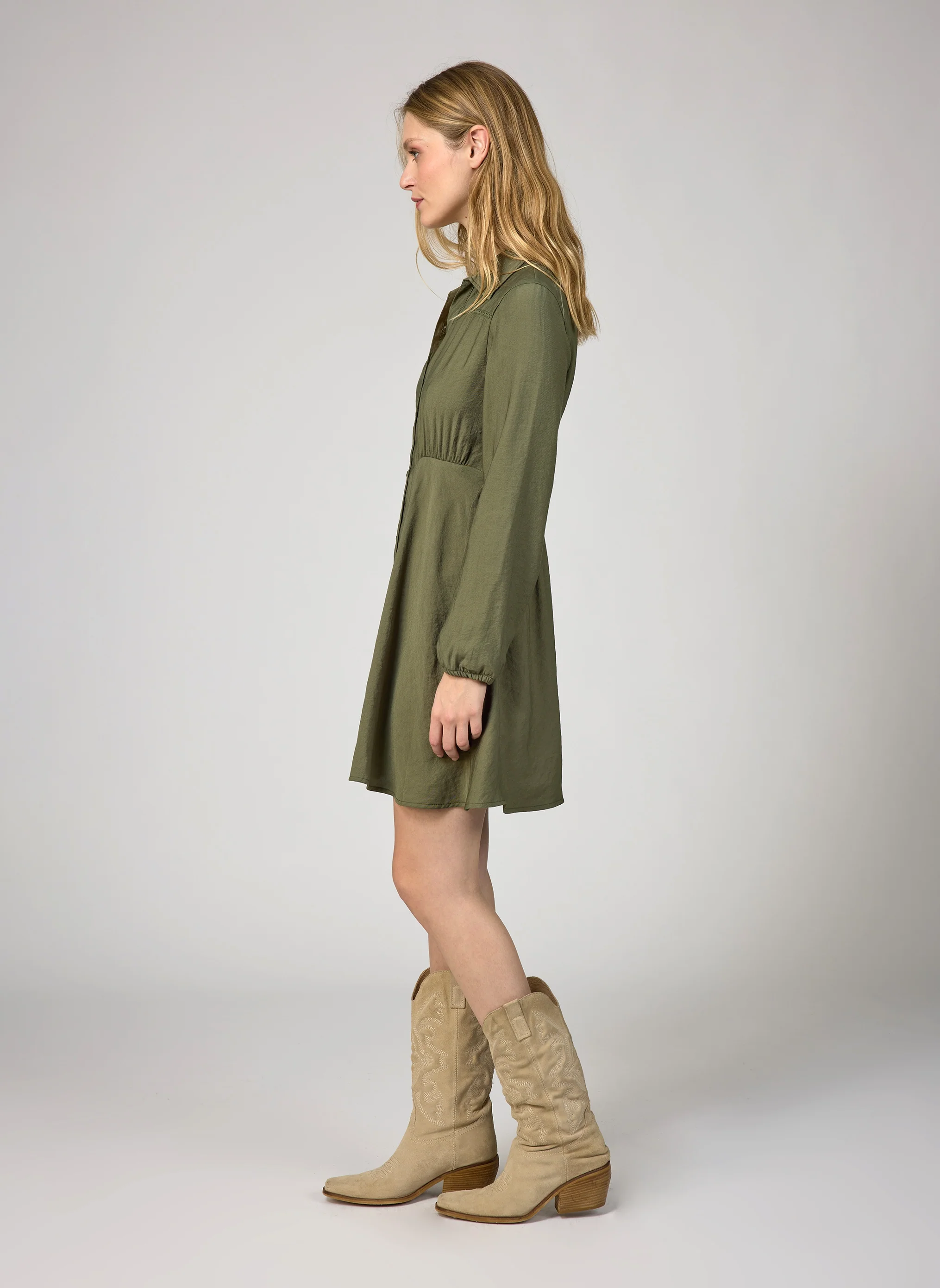 ROBE COURTE MARBELLI army - Image 3