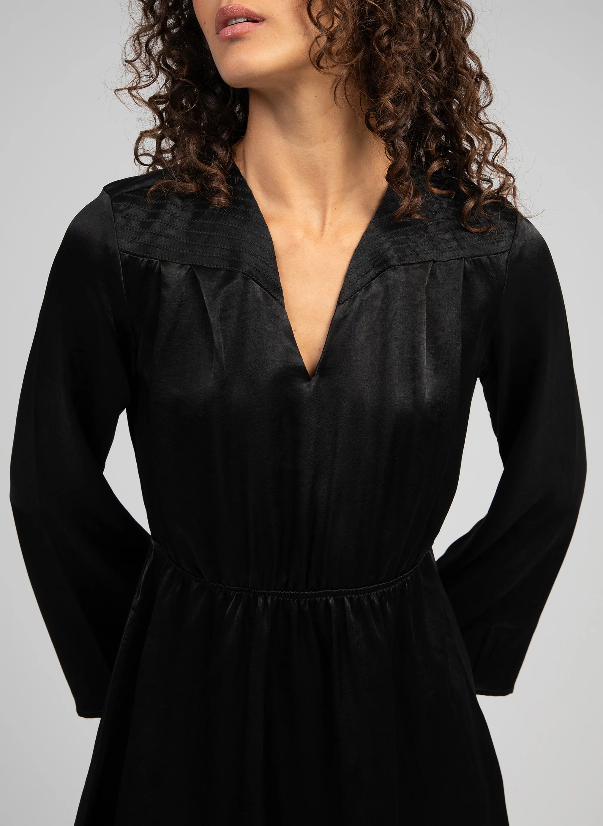 ROBE COURTE MARIBELA noir - Image 3
