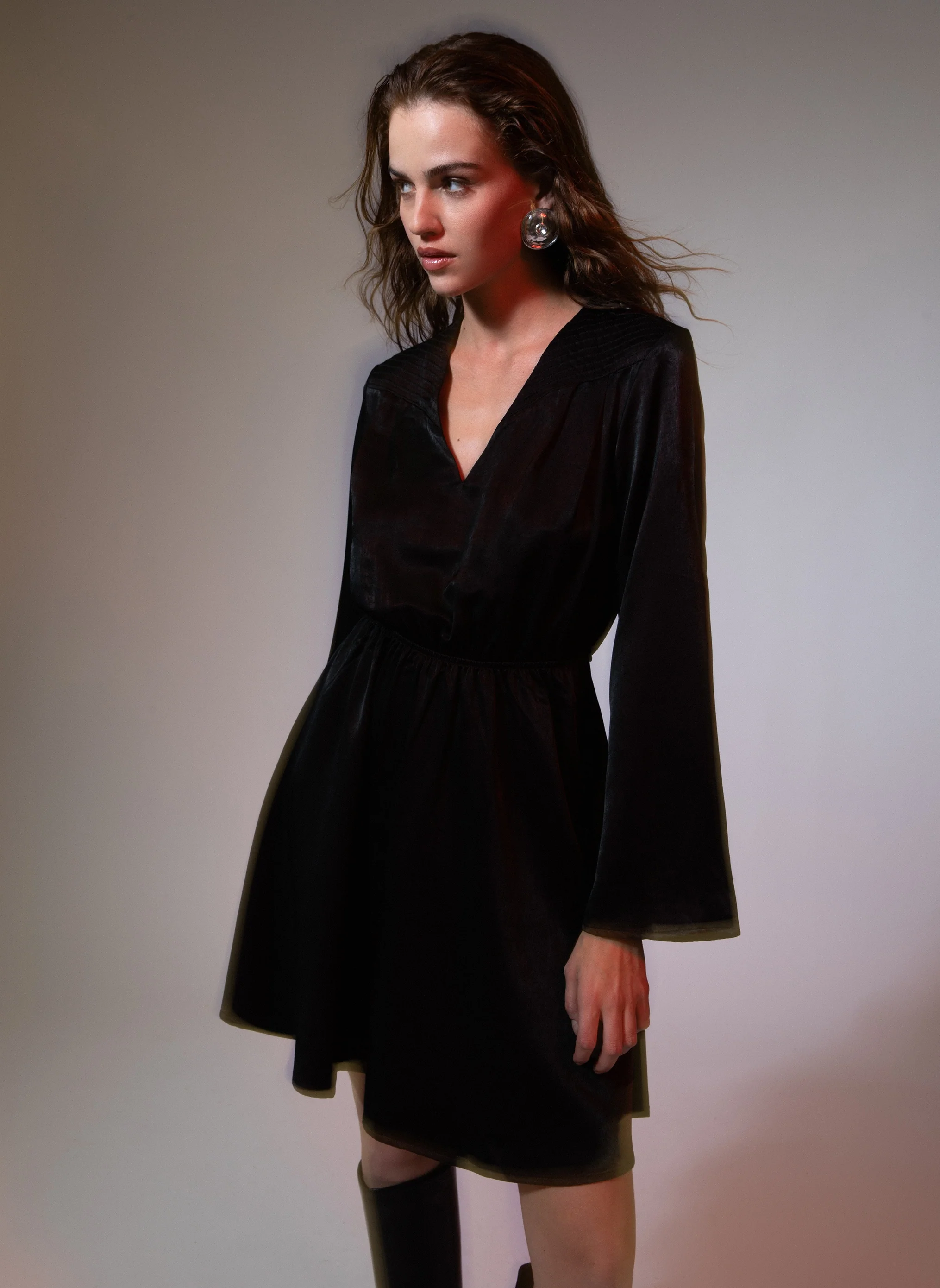 ROBE COURTE MARIBELA noir - Image 6