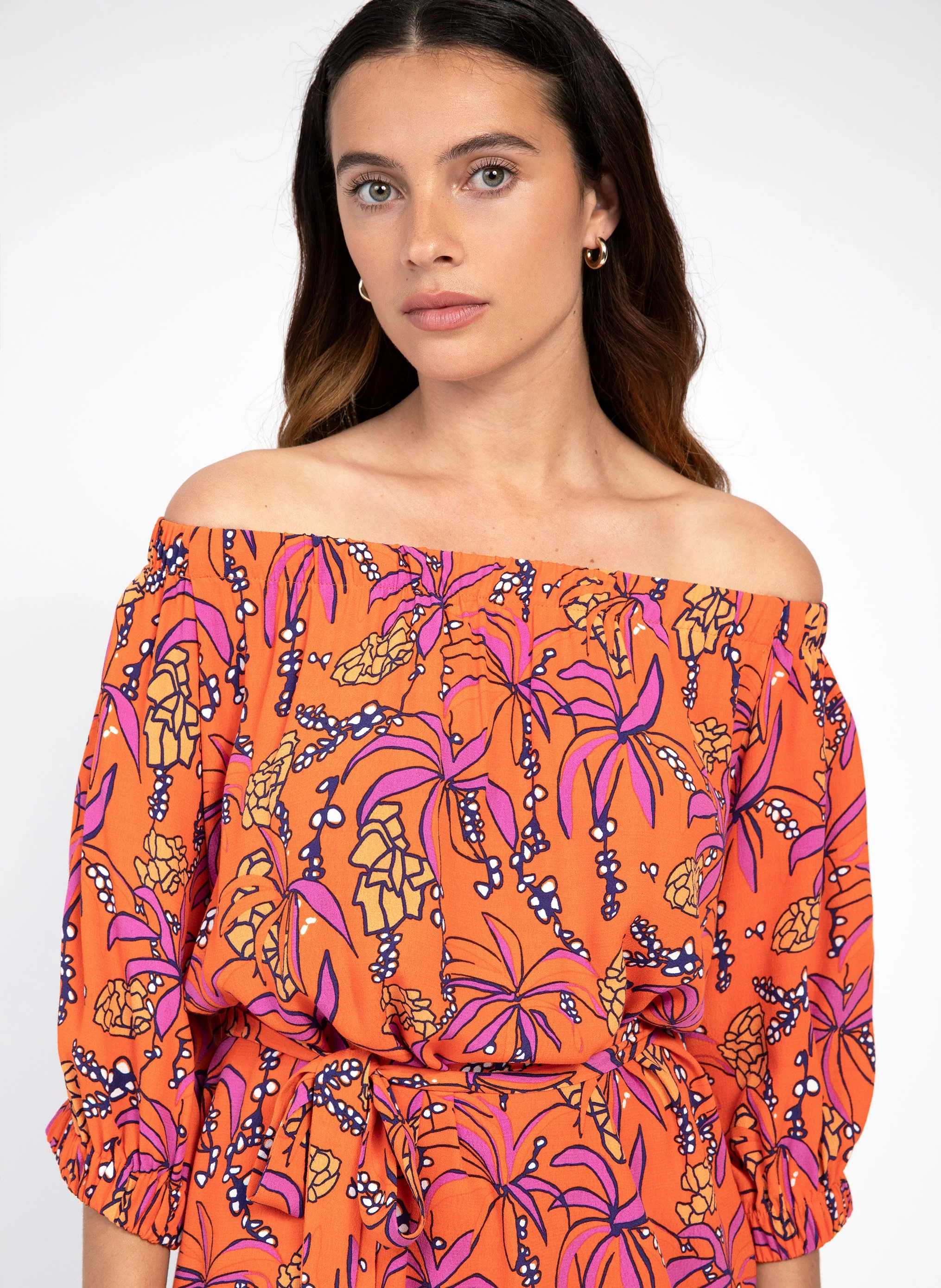 ROBE COURTE MARILA noveta orange - Image 2