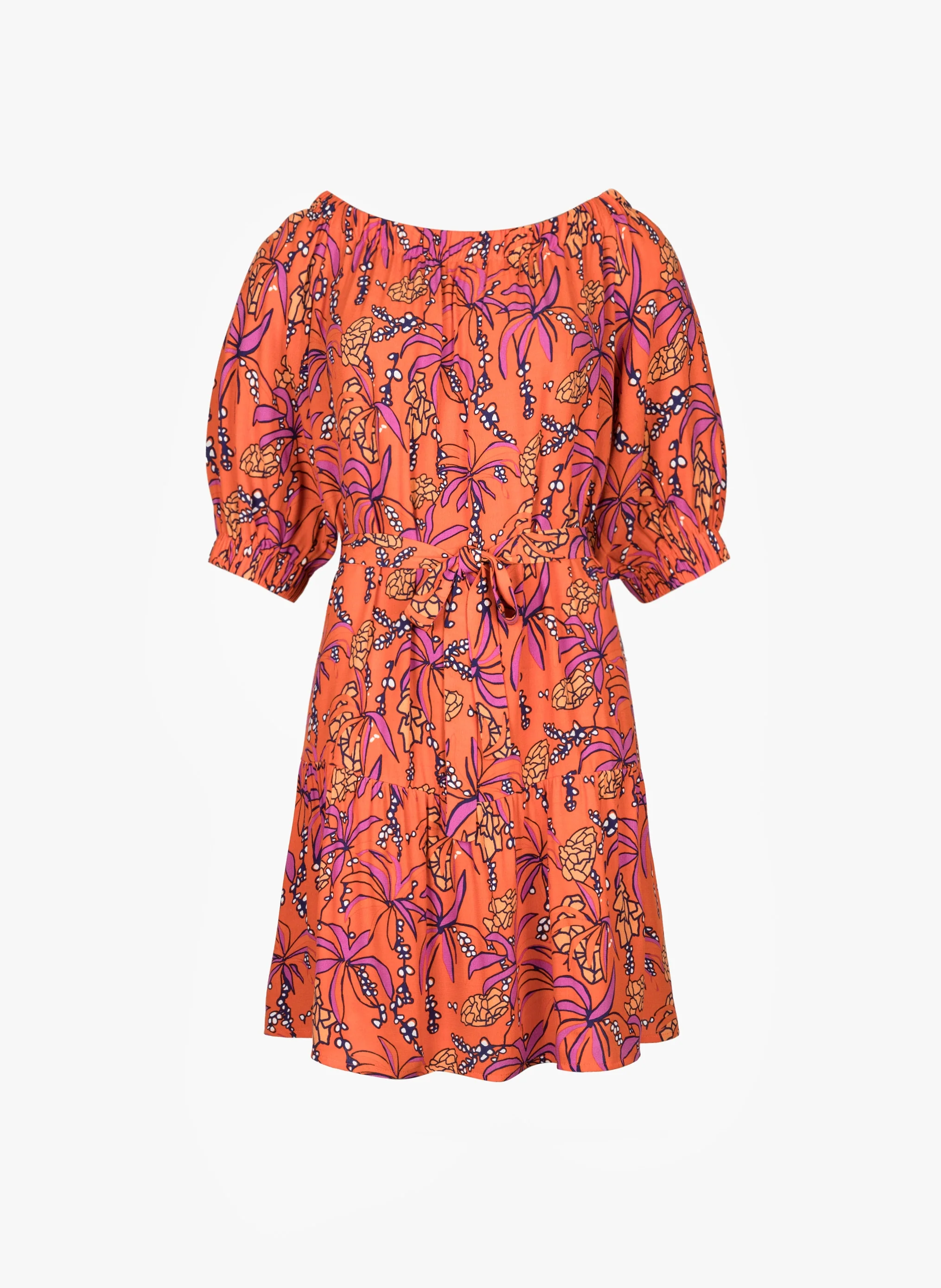 ROBE COURTE MARILA noveta orange - Image 5